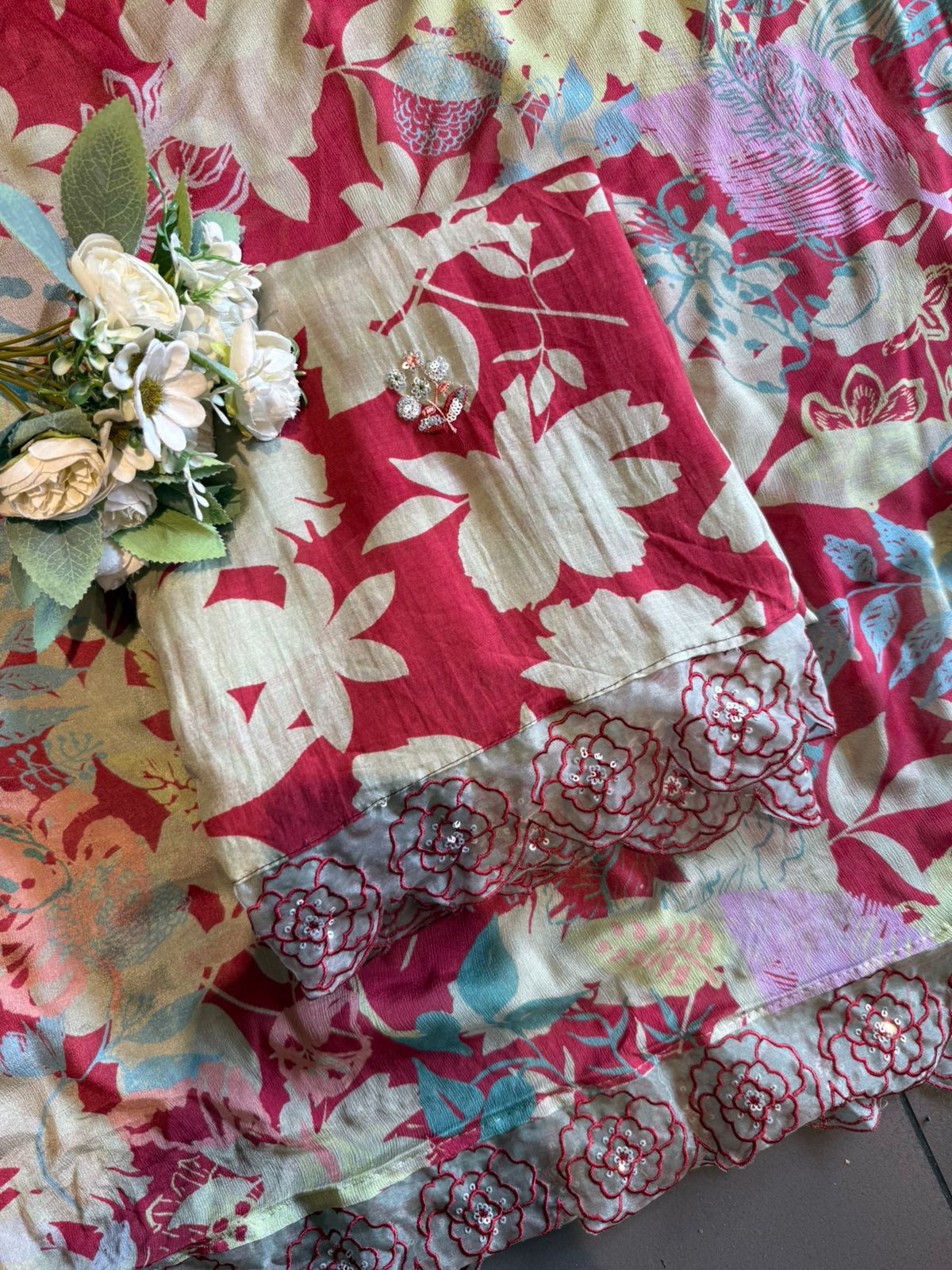 Pure Muslin Unstitched suit