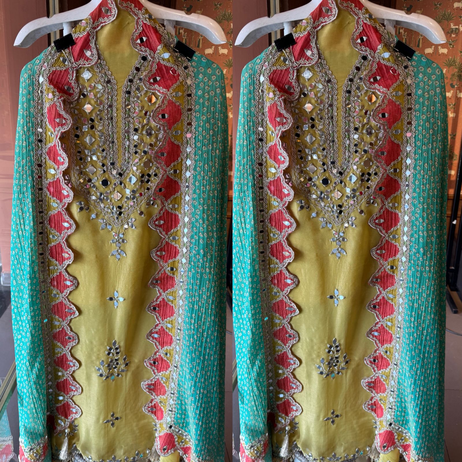 Plain tissue Unstitched shirt