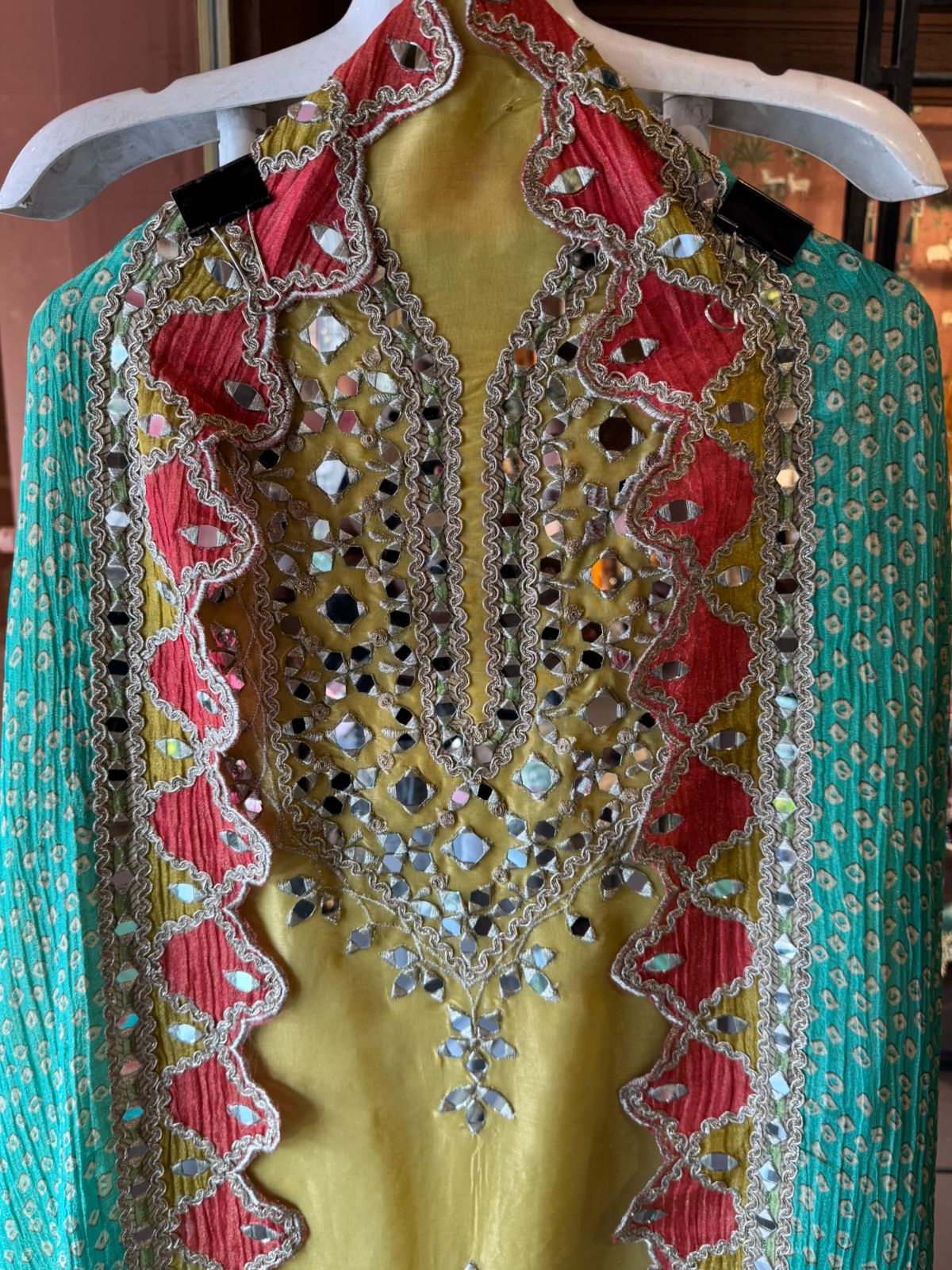 Plain tissue Unstitched shirt