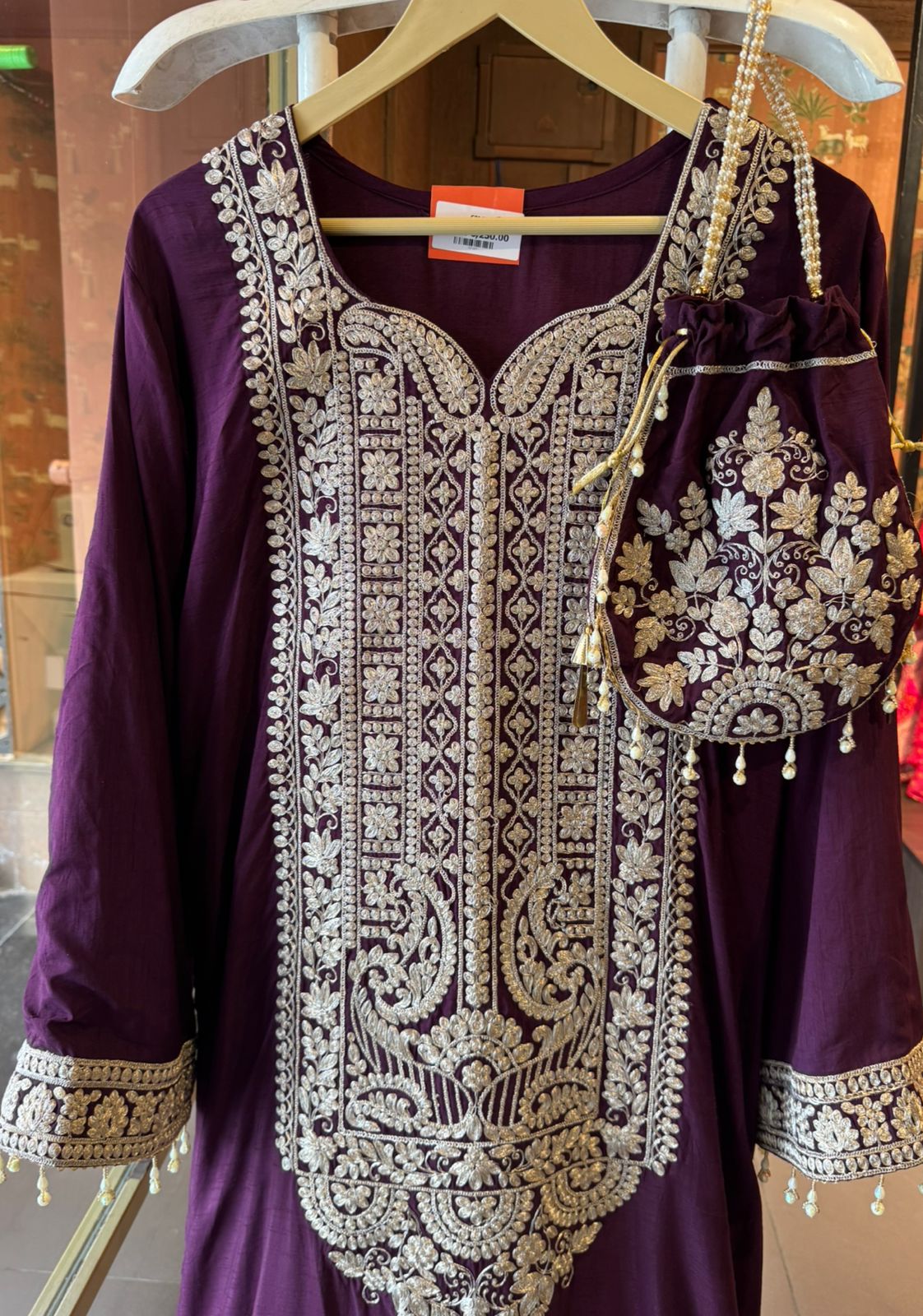 Traditional embroidered kurta