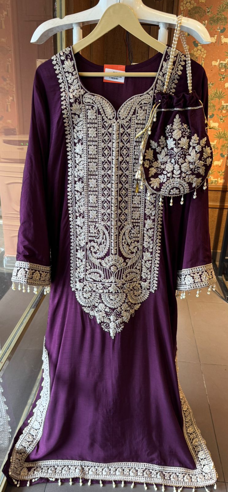 Traditional embroidered kurta