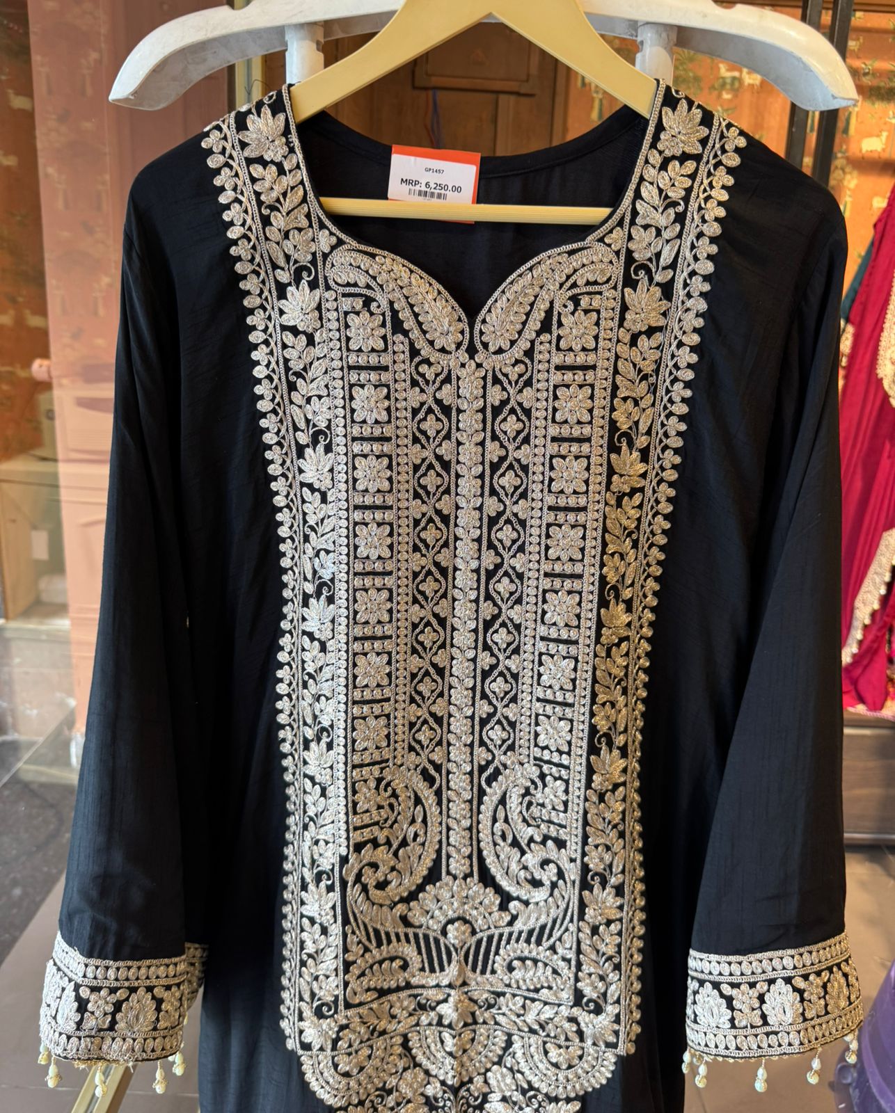 Traditional embroidered kurta