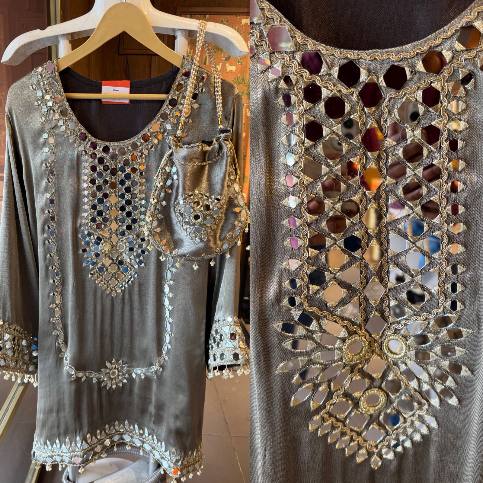 Giraffe tissue kurta