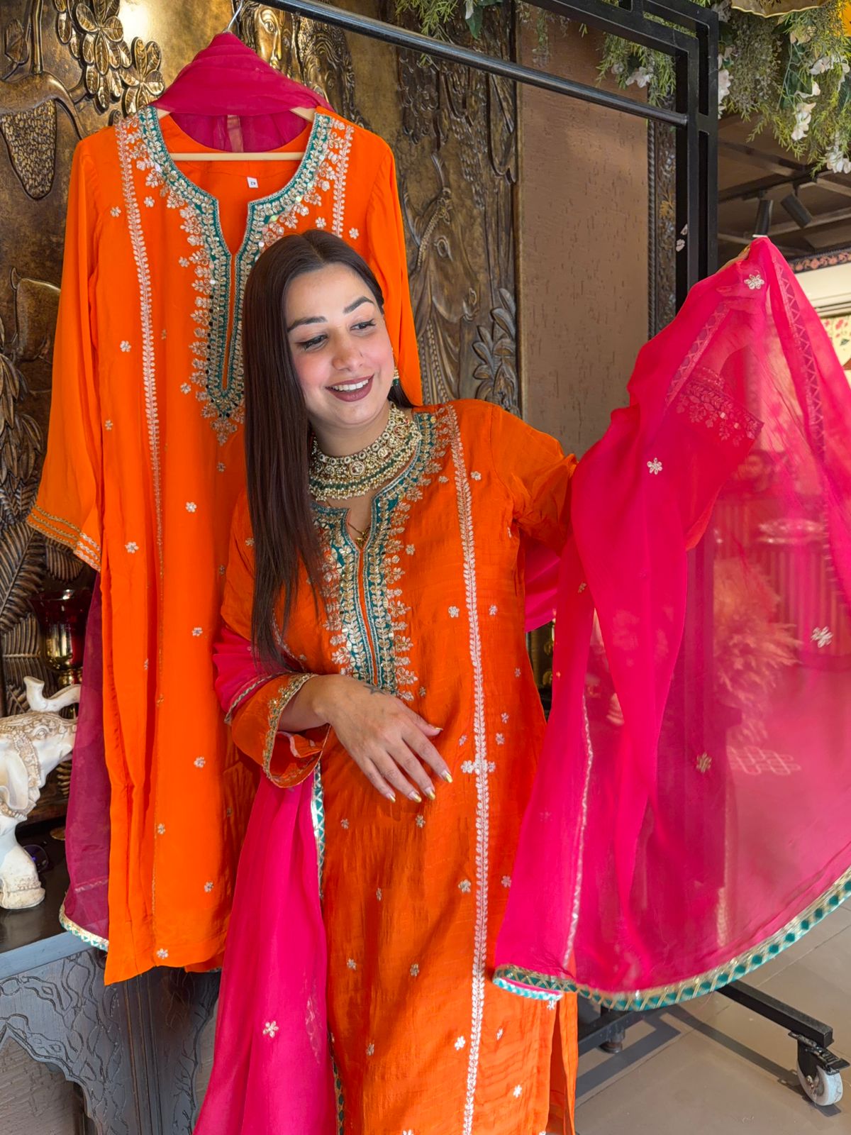 Traditional Kurta set with dupatta