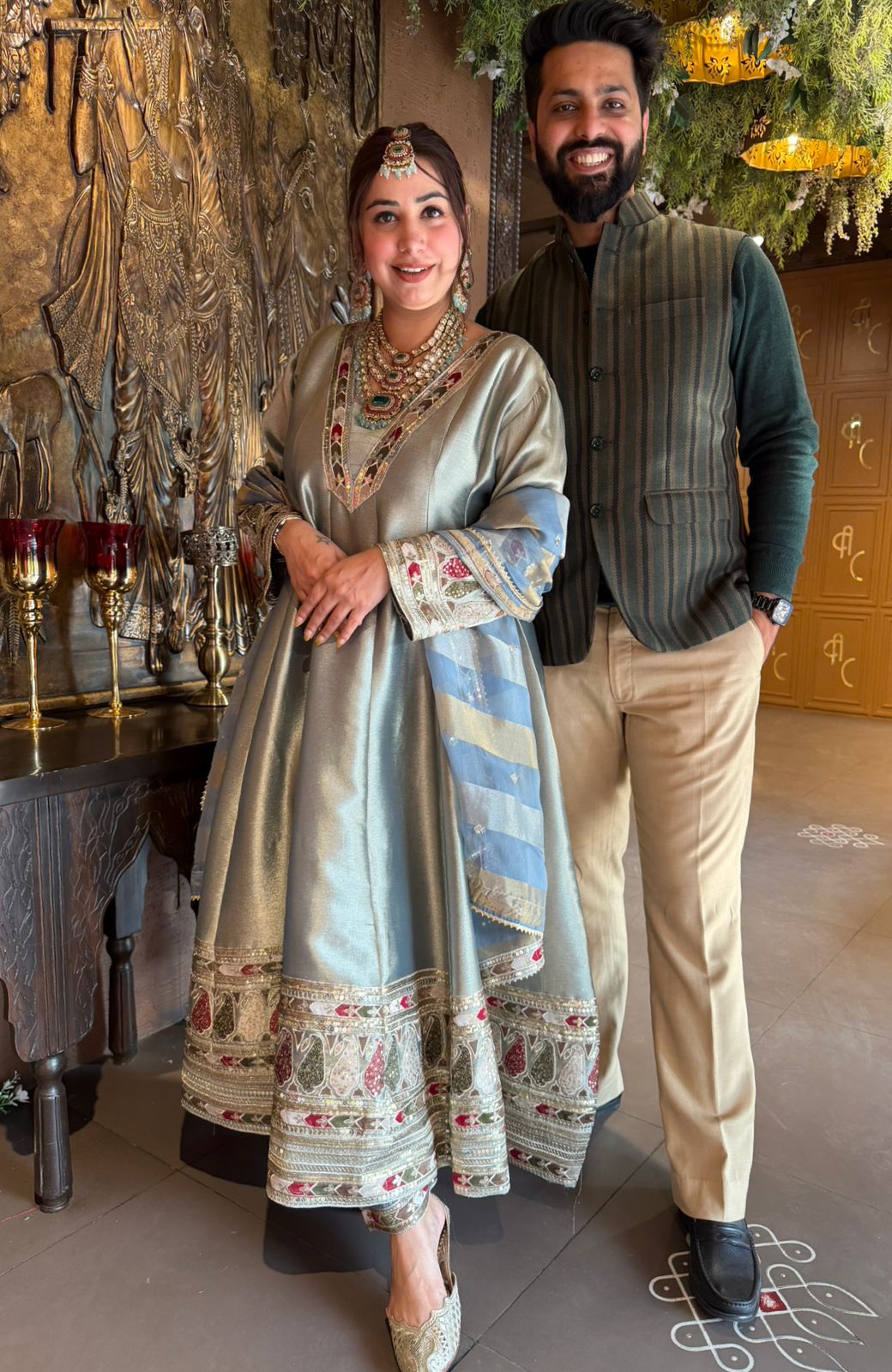 Traditional Anarkali long kalidar kurta