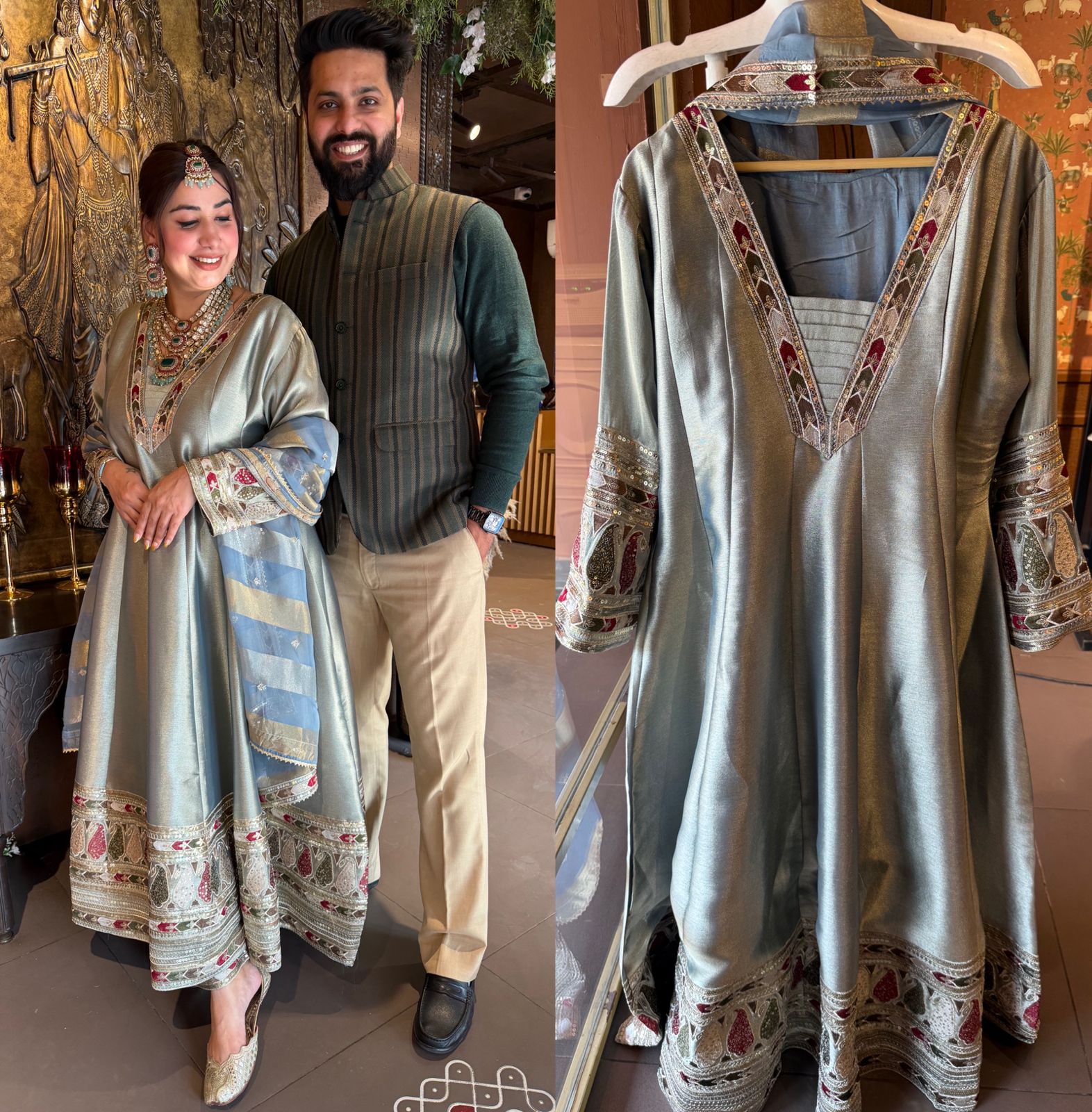 Traditional Anarkali long kalidar kurta