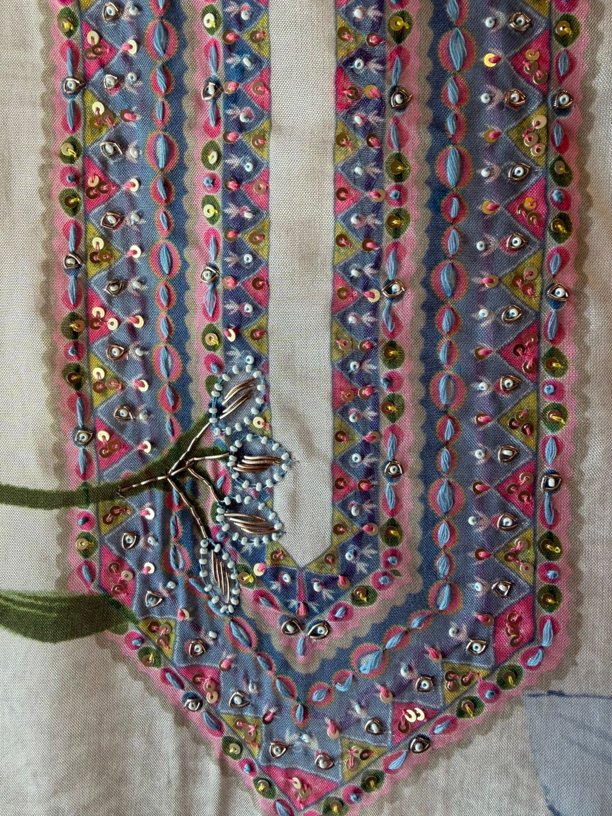 Organza Unstitched Suit