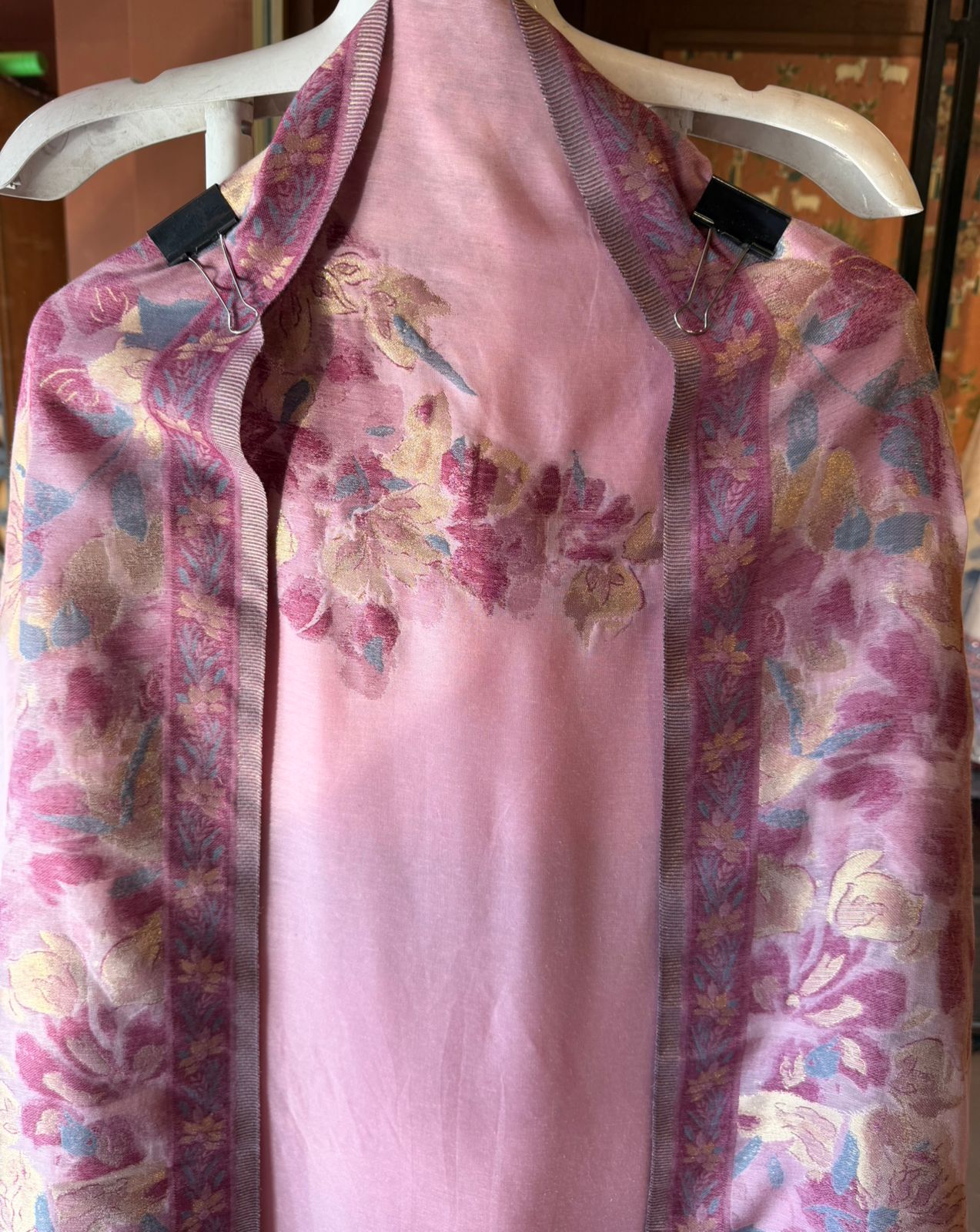 Premium Jamdaani Unstitched Silk Suit