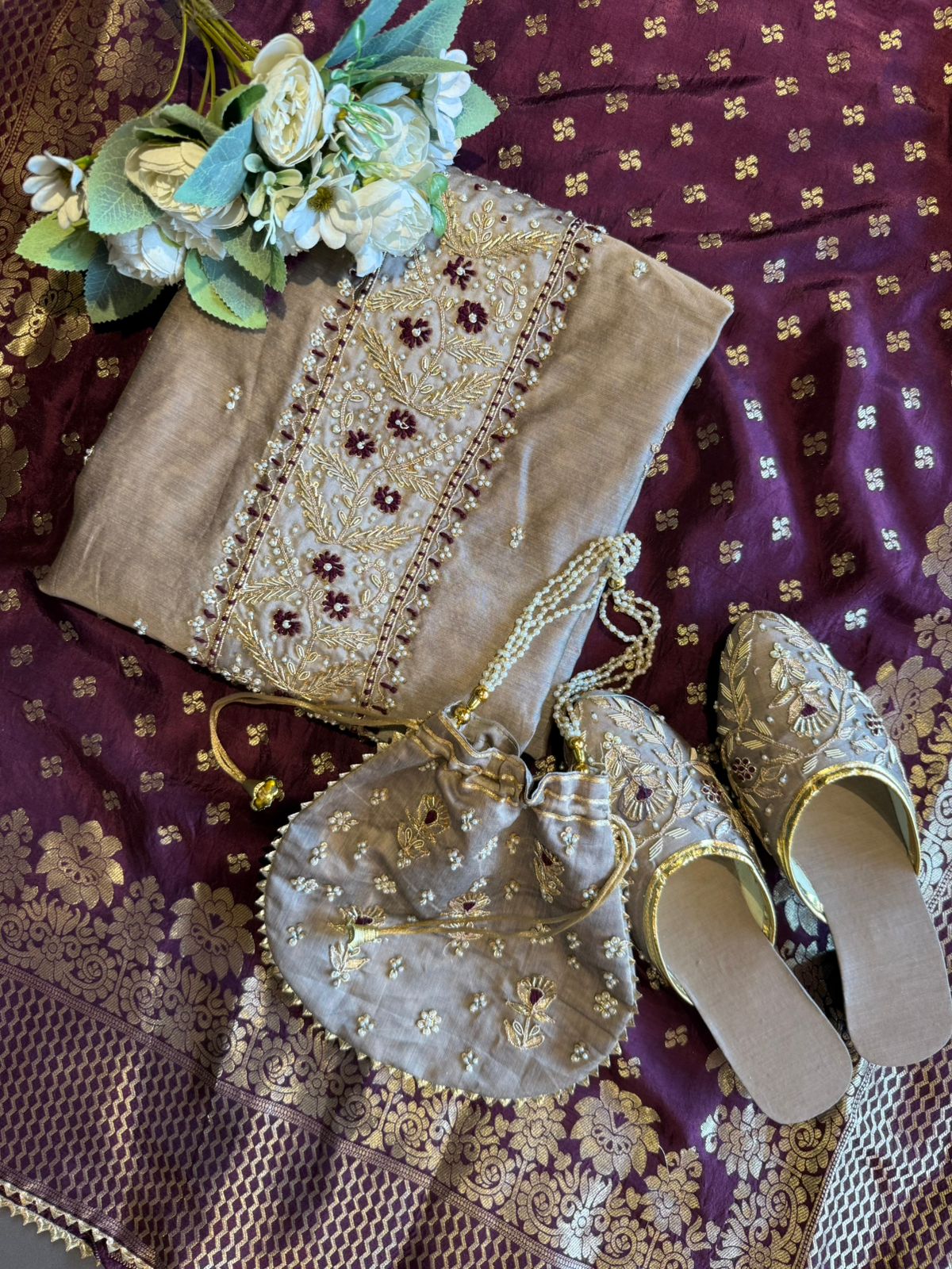 Pure chanderi Unstitched Shirt