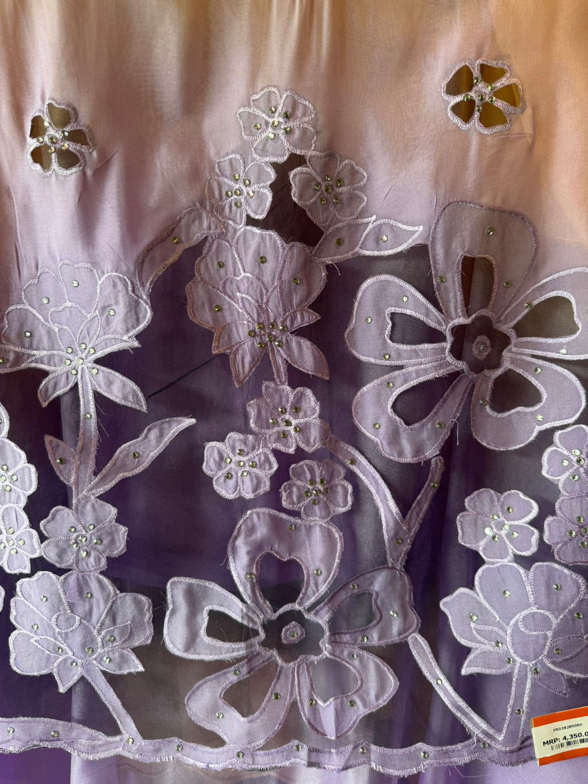 Ombré shaded Organza unstitched Shirt