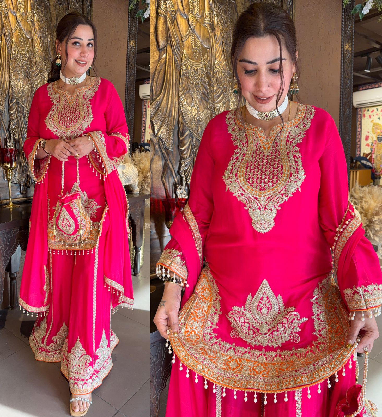 Beautiful ethnic sharara set