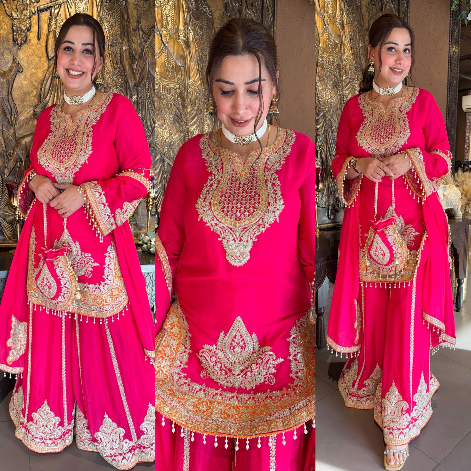 Beautiful ethnic sharara set