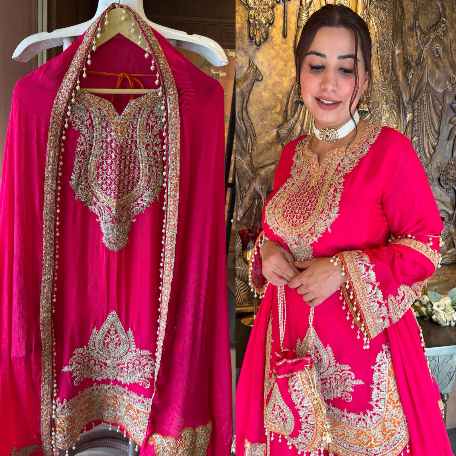 Beautiful ethnic sharara set