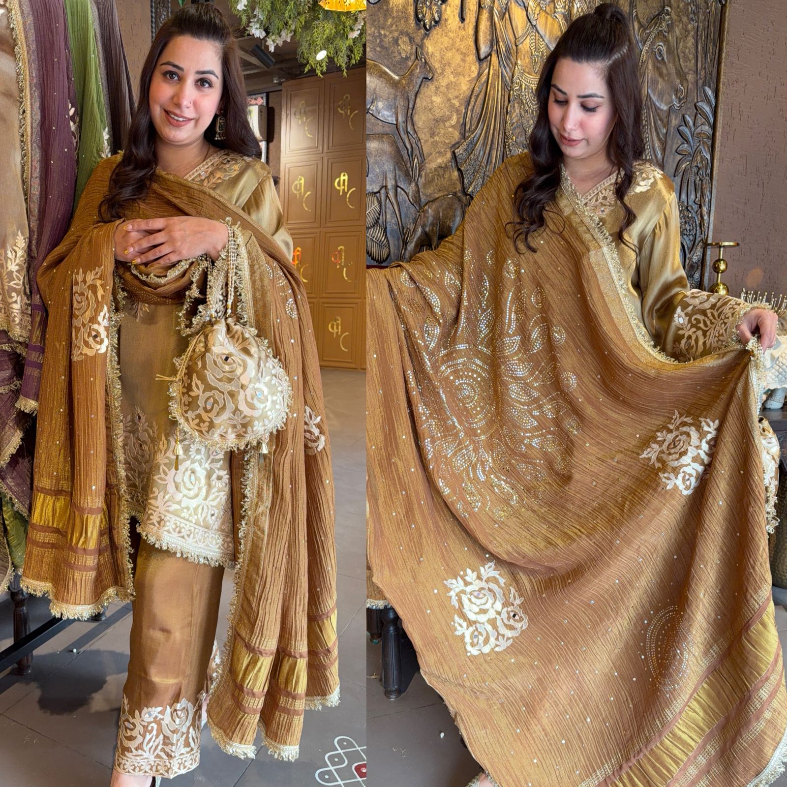 Beautiful ethnic Stitched Set