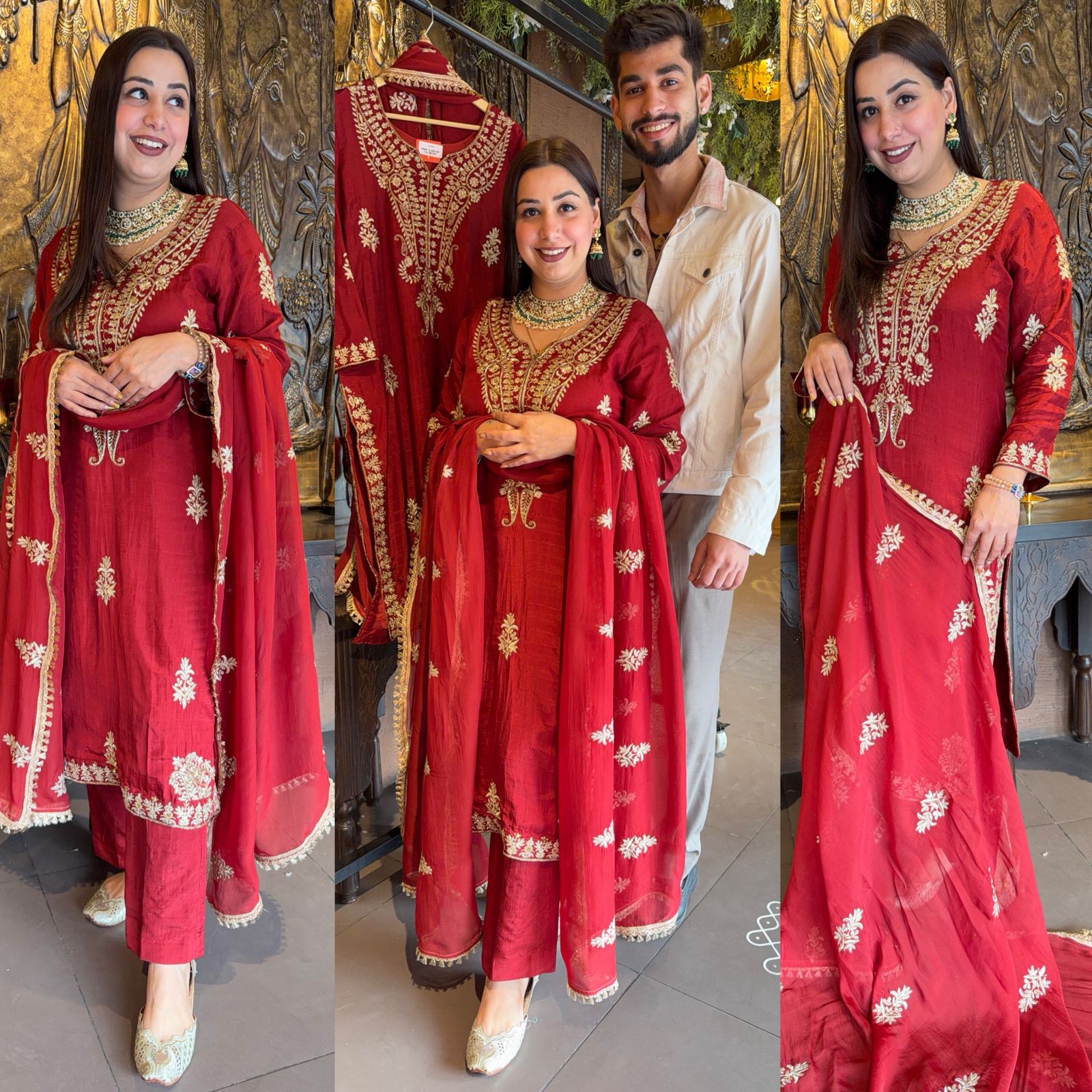 Elegant embroidered kurta set