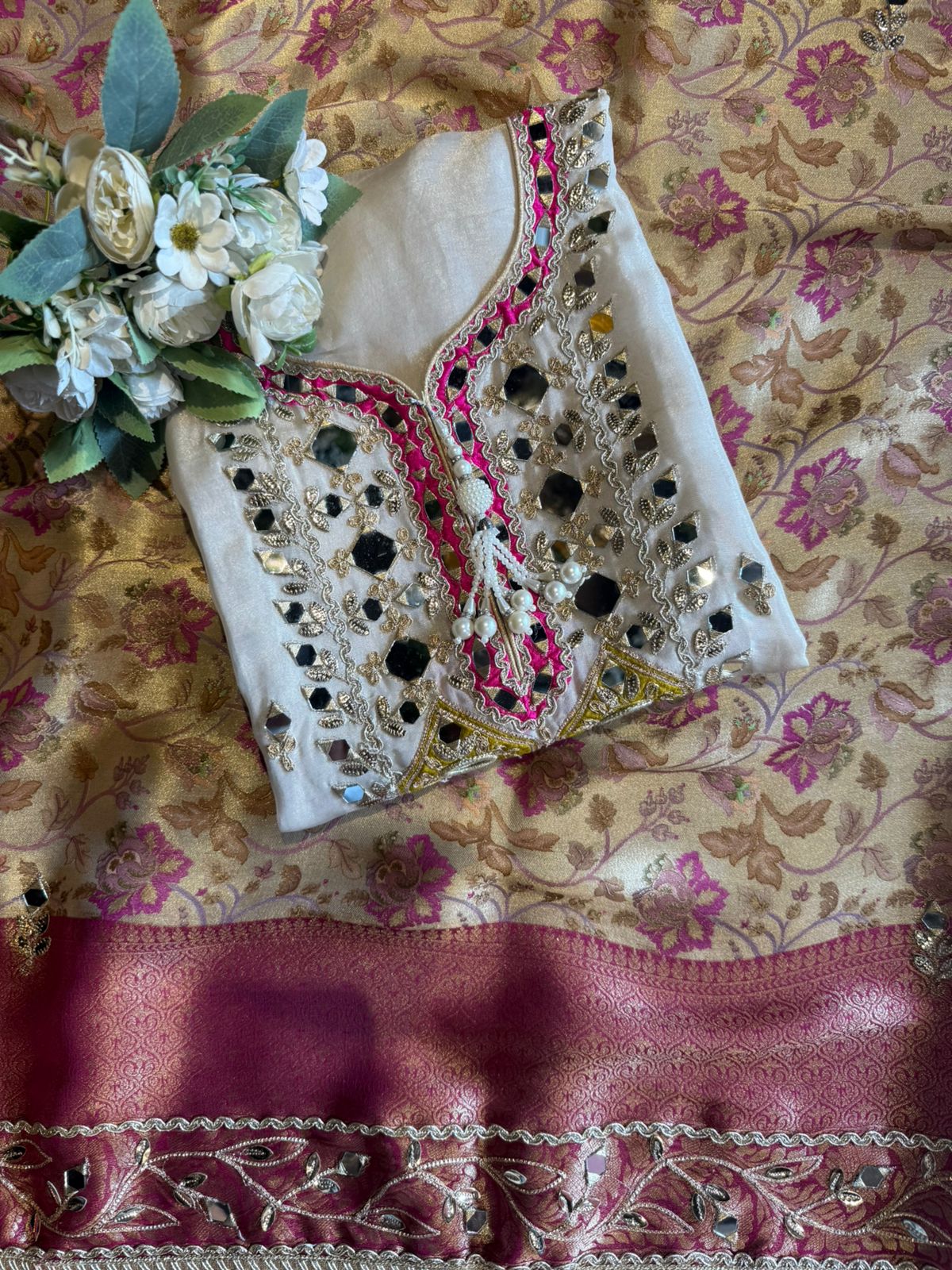 Ethnic Unstitched Suit set