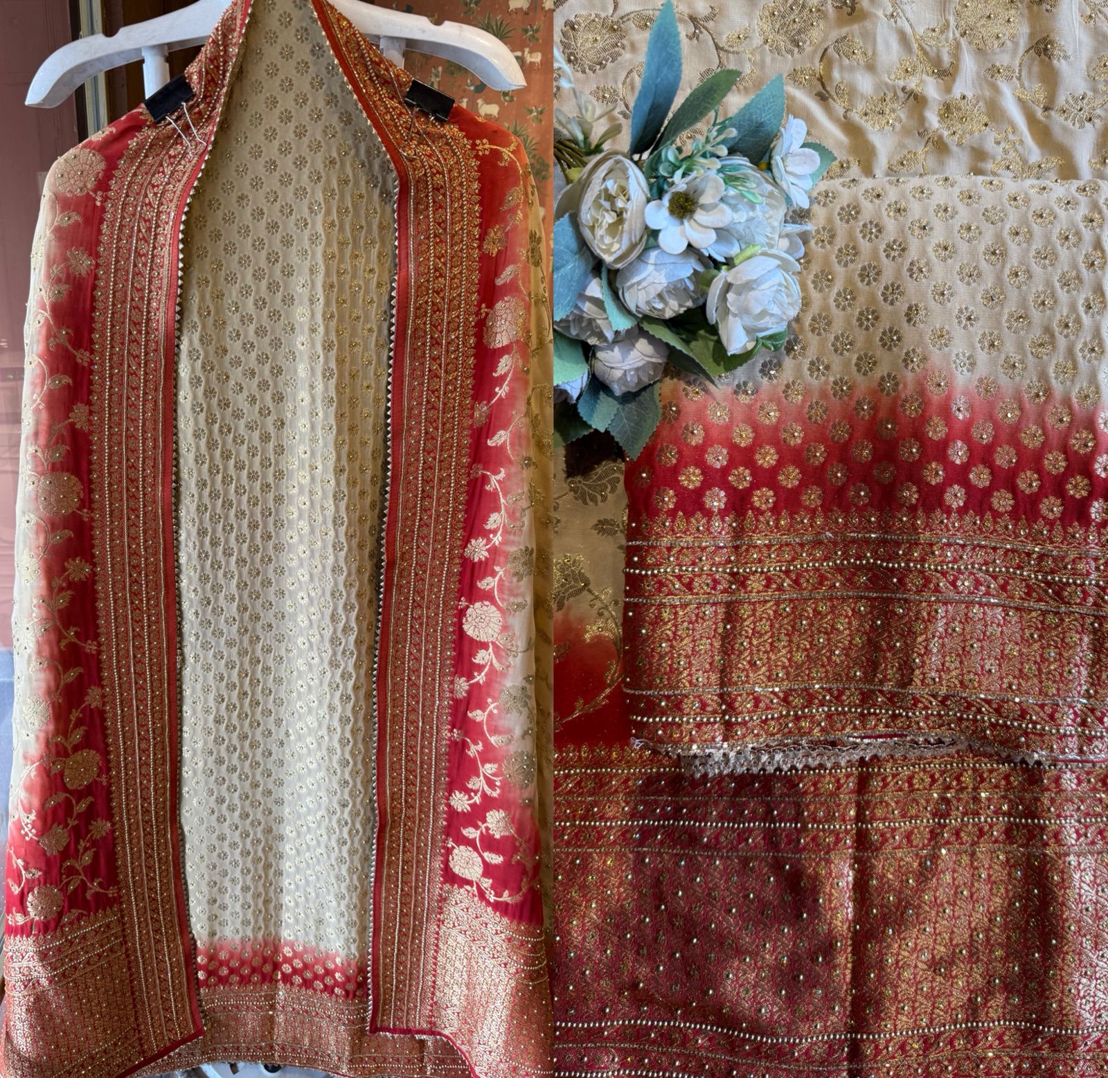 BANARSI GEORGETTE WOVEN SUITS