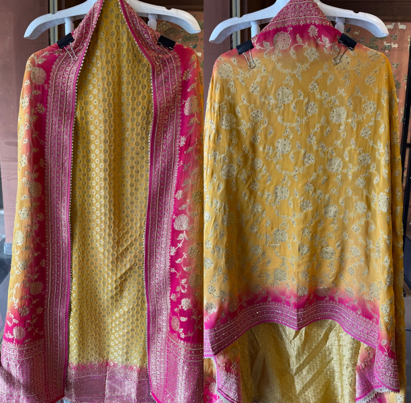 BANARSI GEORGETTE WOVEN SUITS