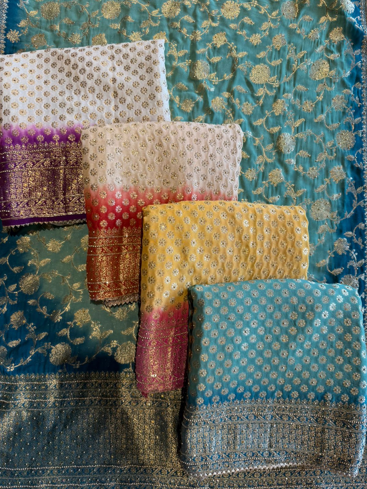 BANARSI GEORGETTE WOVEN SUITS