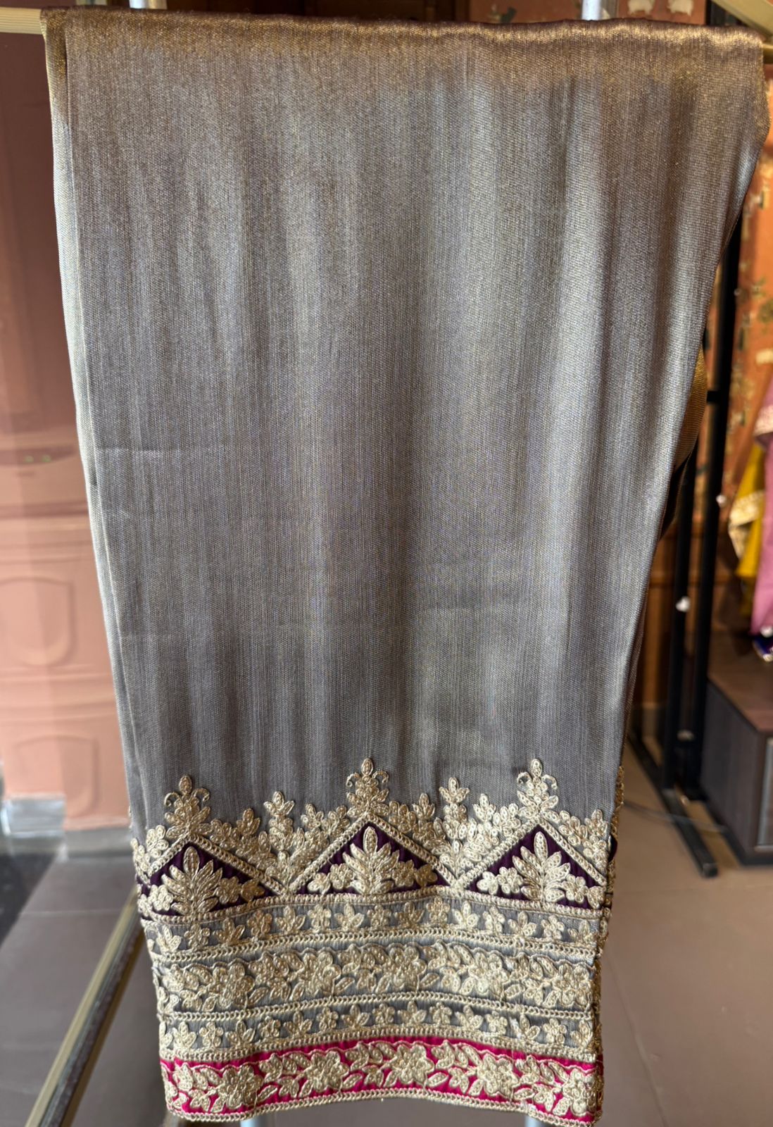 Luxury Giraffe Tissue Straight Kurta Set