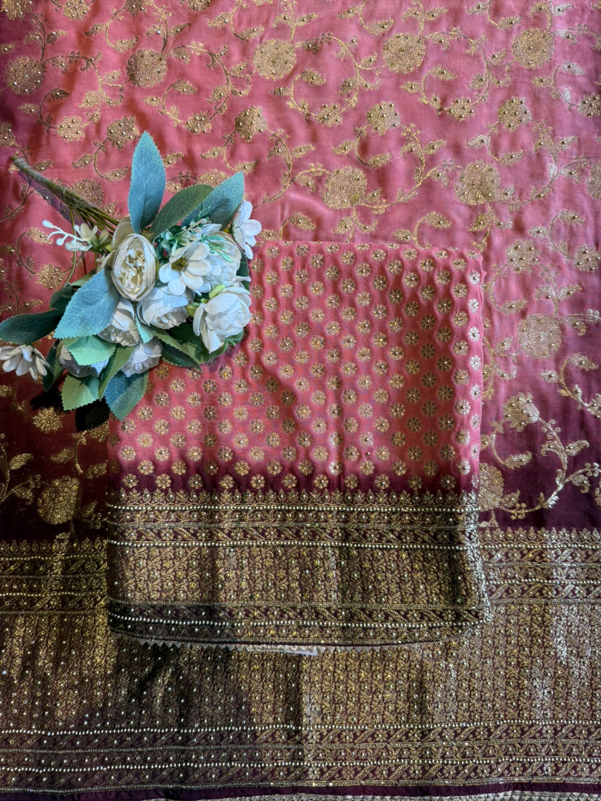 BANARSI GEORGETTE WOVEN SUITS