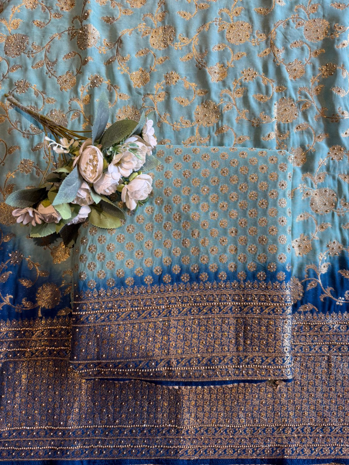 BANARSI GEORGETTE WOVEN SUITS