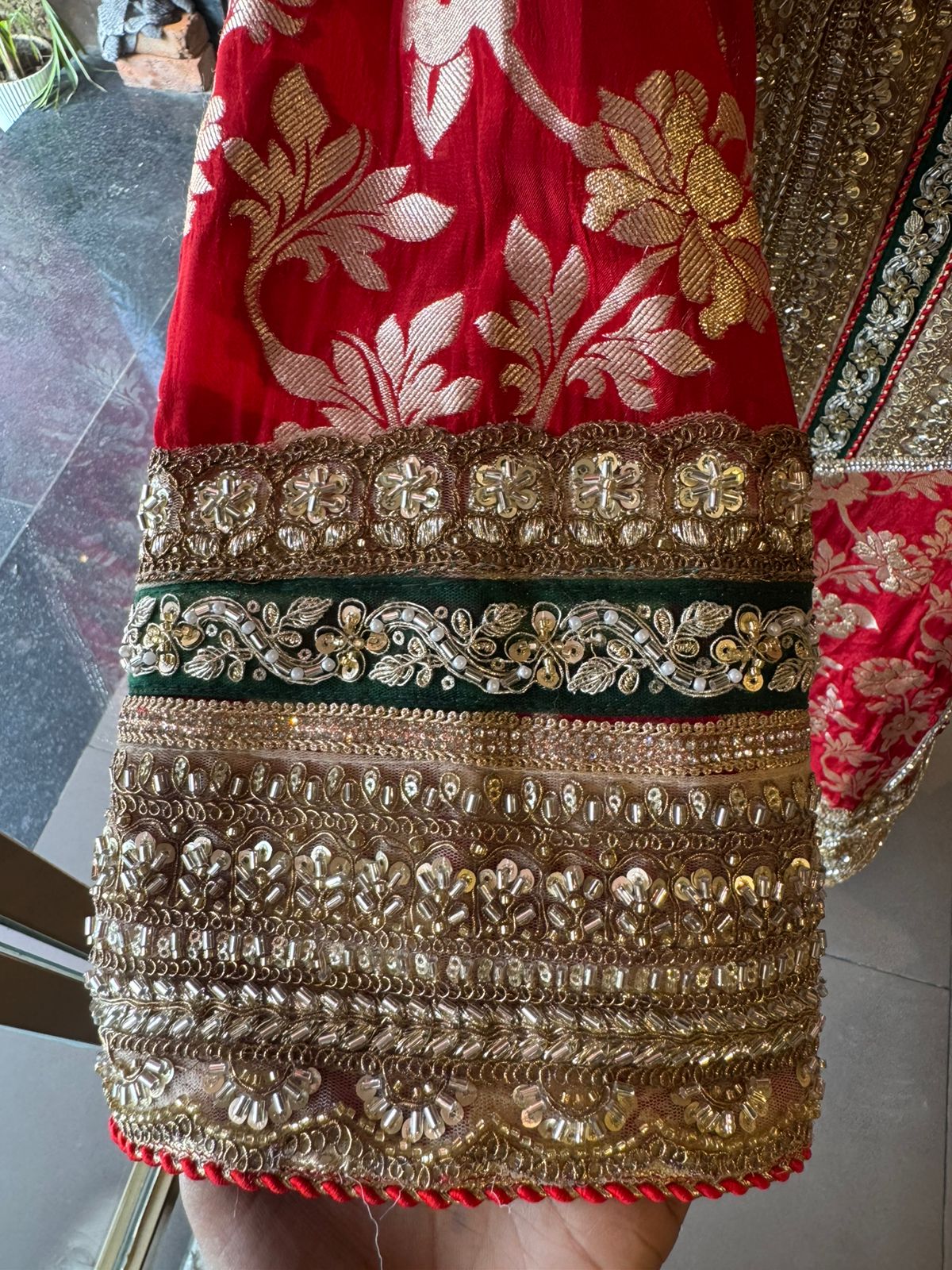 PURE BANARSI SILK BROCADE  ANARKALI SUIT