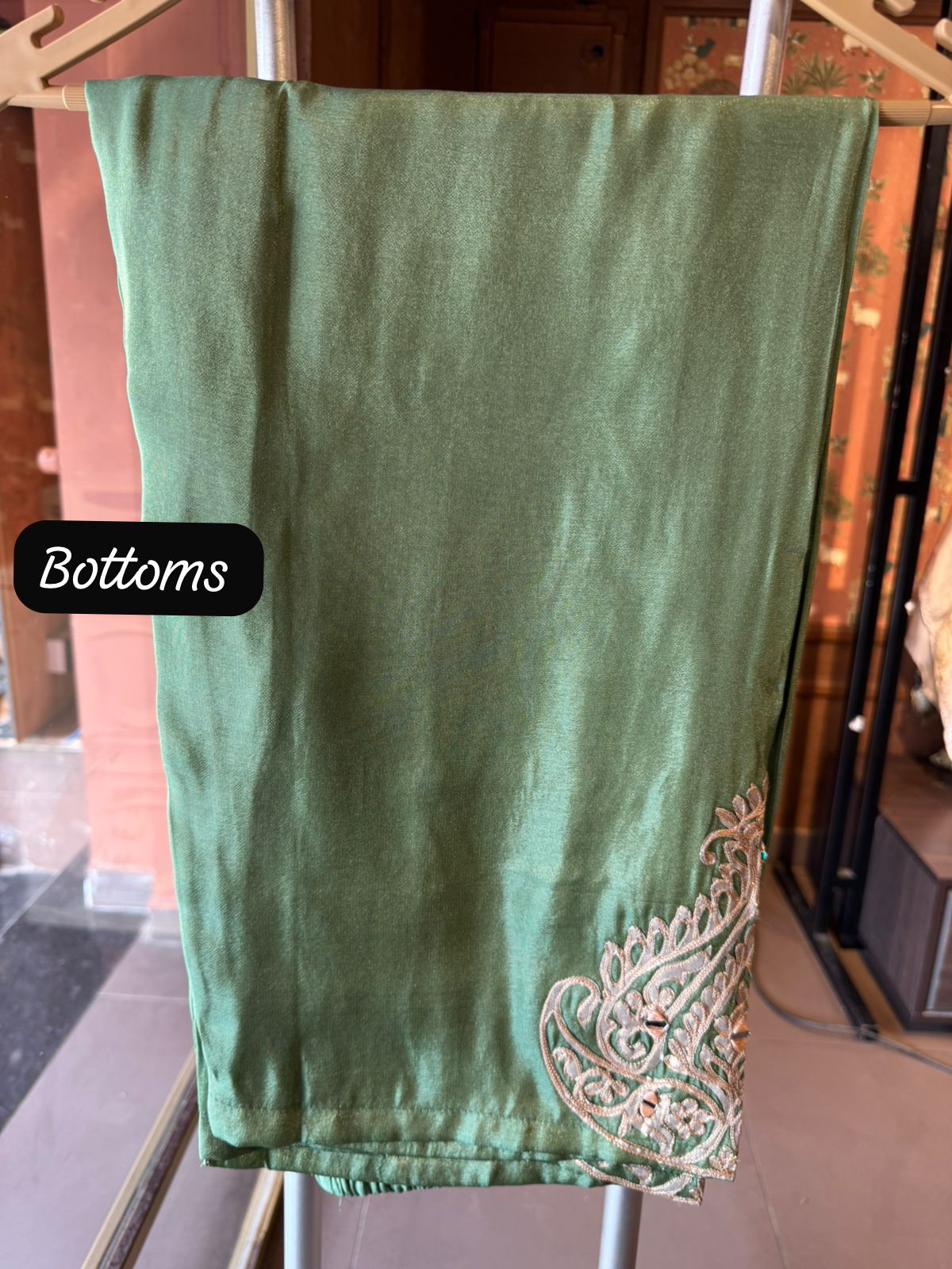 Premium Embroidered Coord Set with Potli Bag