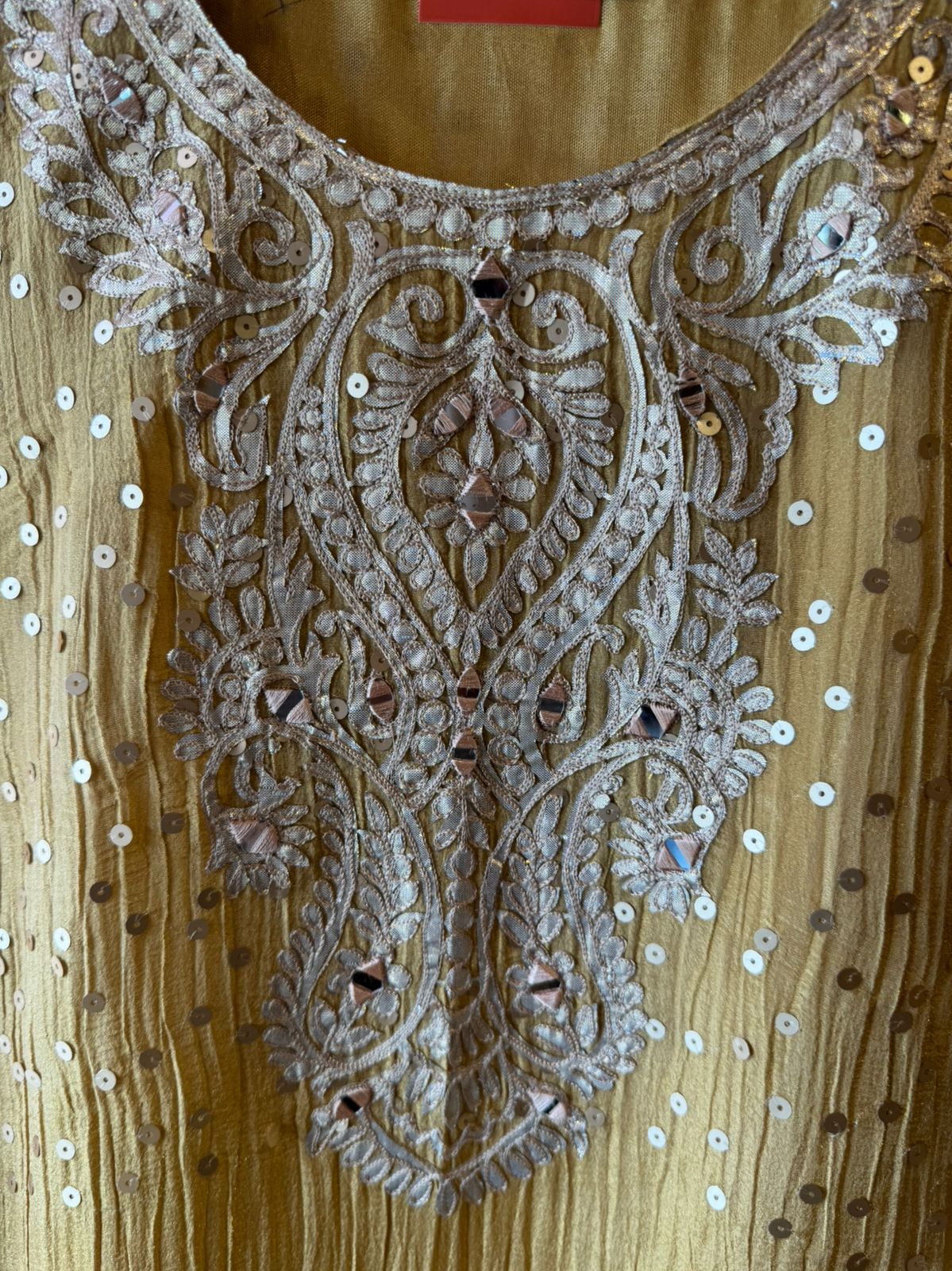 Premium Embroidered Coord Set with Potli Bag