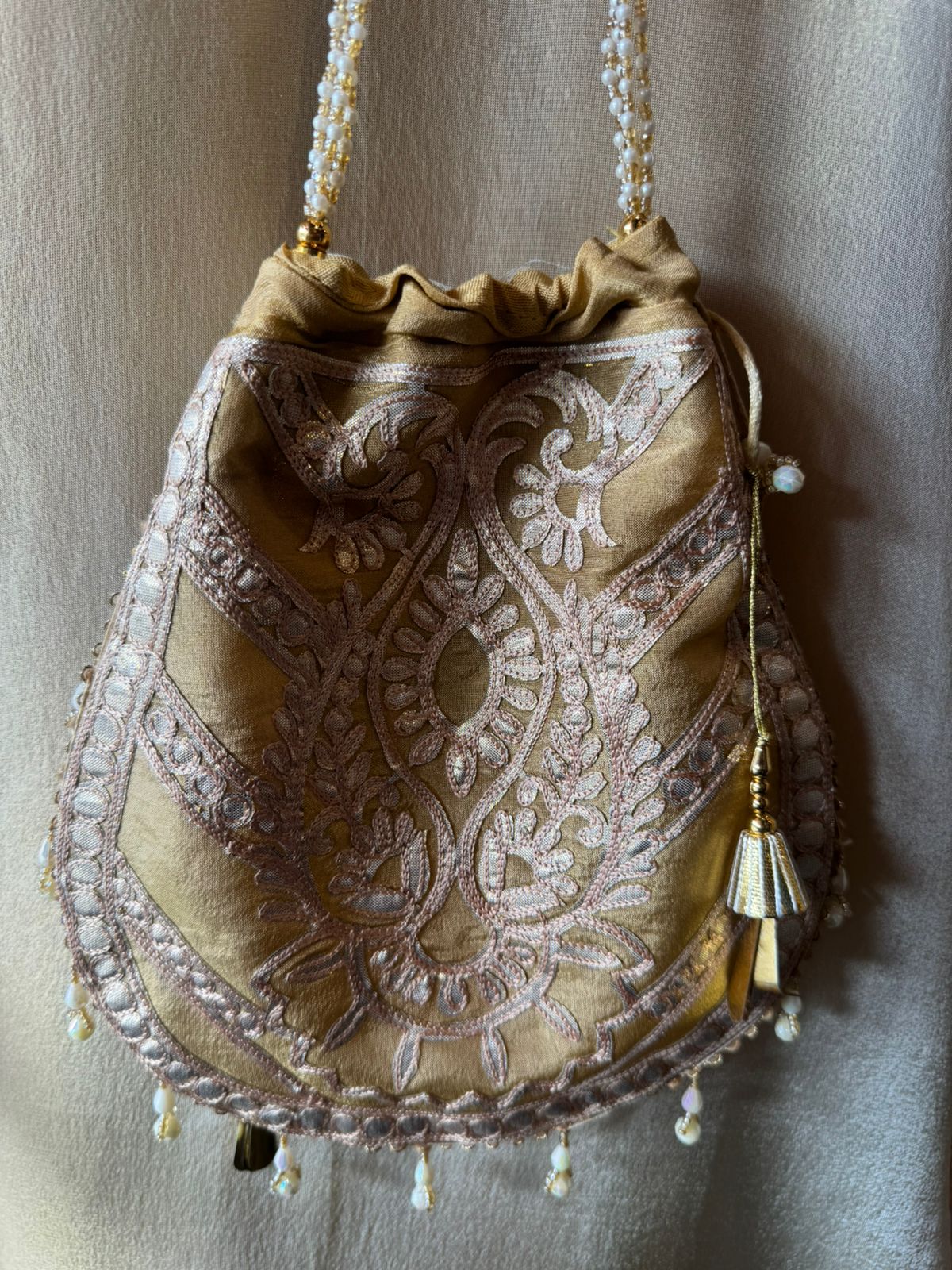 Elegant Embroidered Shimmer tissue Long Dress