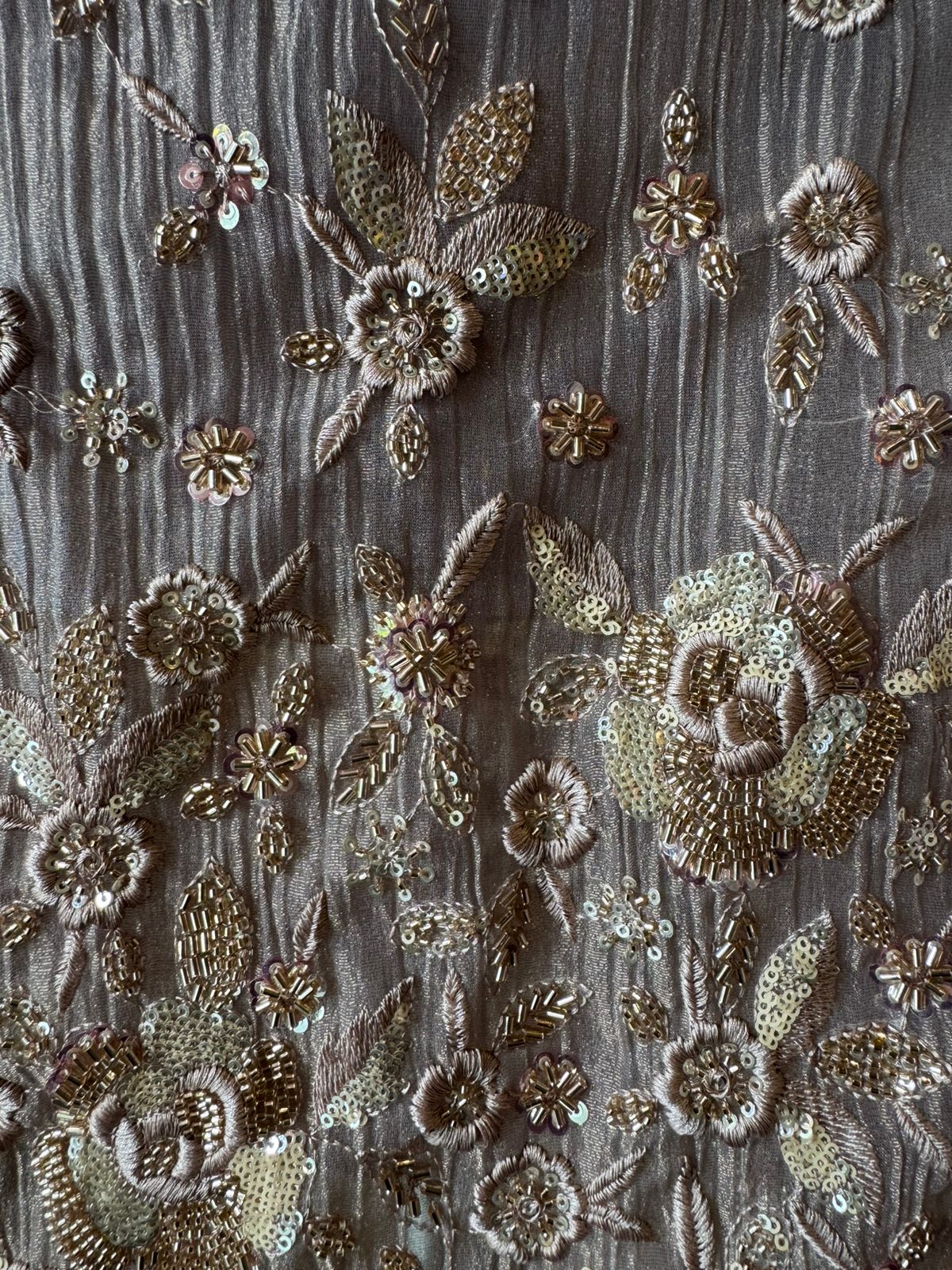 Pakistani Handwork Crushed Tissue Unstitched Suit