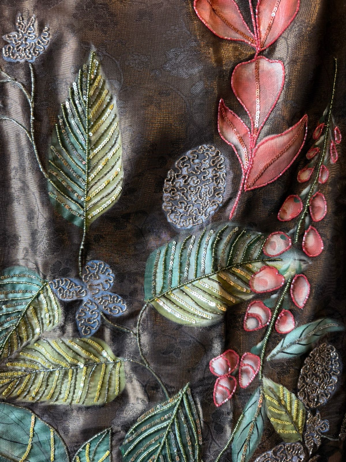 Royal Shimmer Jacquard Unstitched Suit