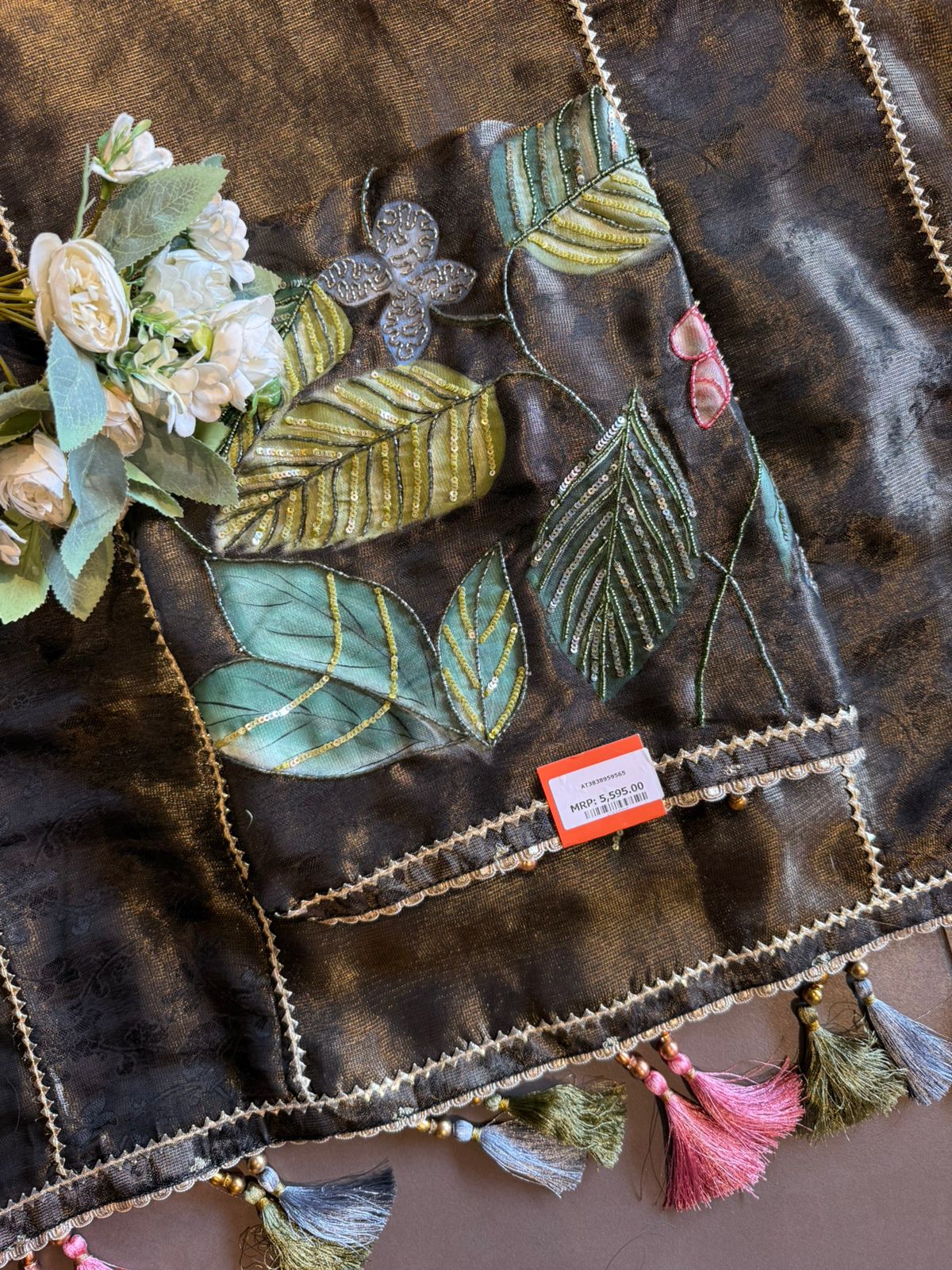 Royal Shimmer Jacquard Unstitched Suit