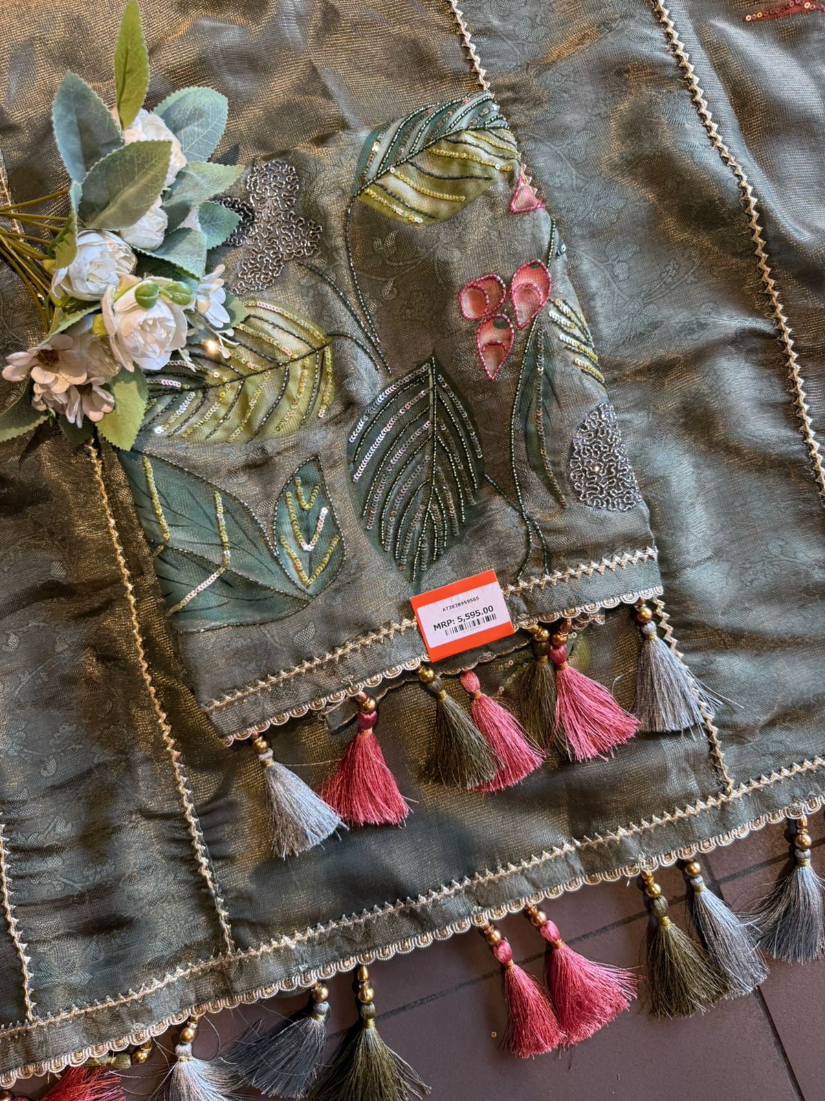 Royal Shimmer Jacquard Unstitched Suit