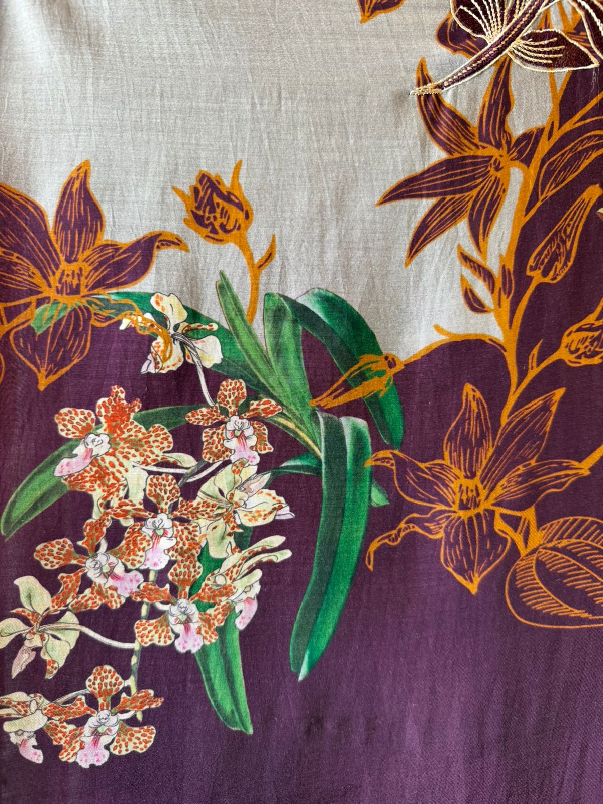 Pure muslin digital printed suit