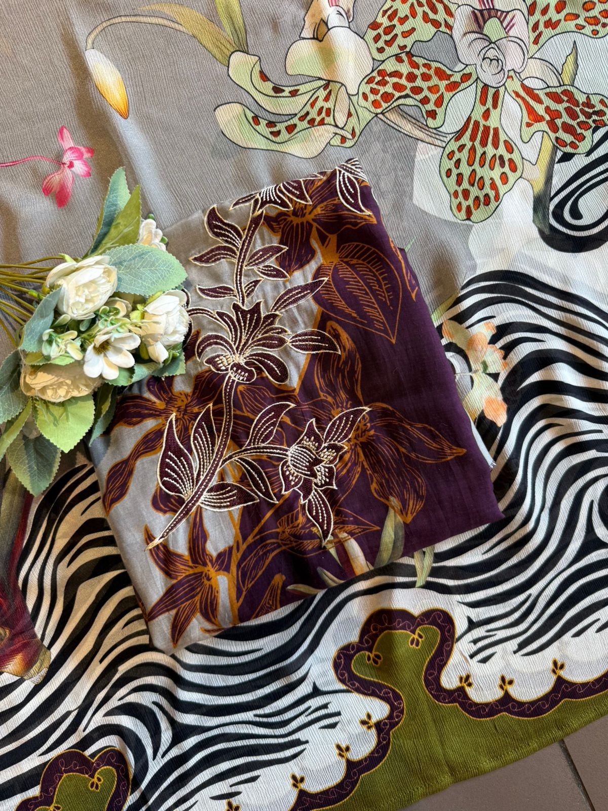 Pure muslin digital printed suit