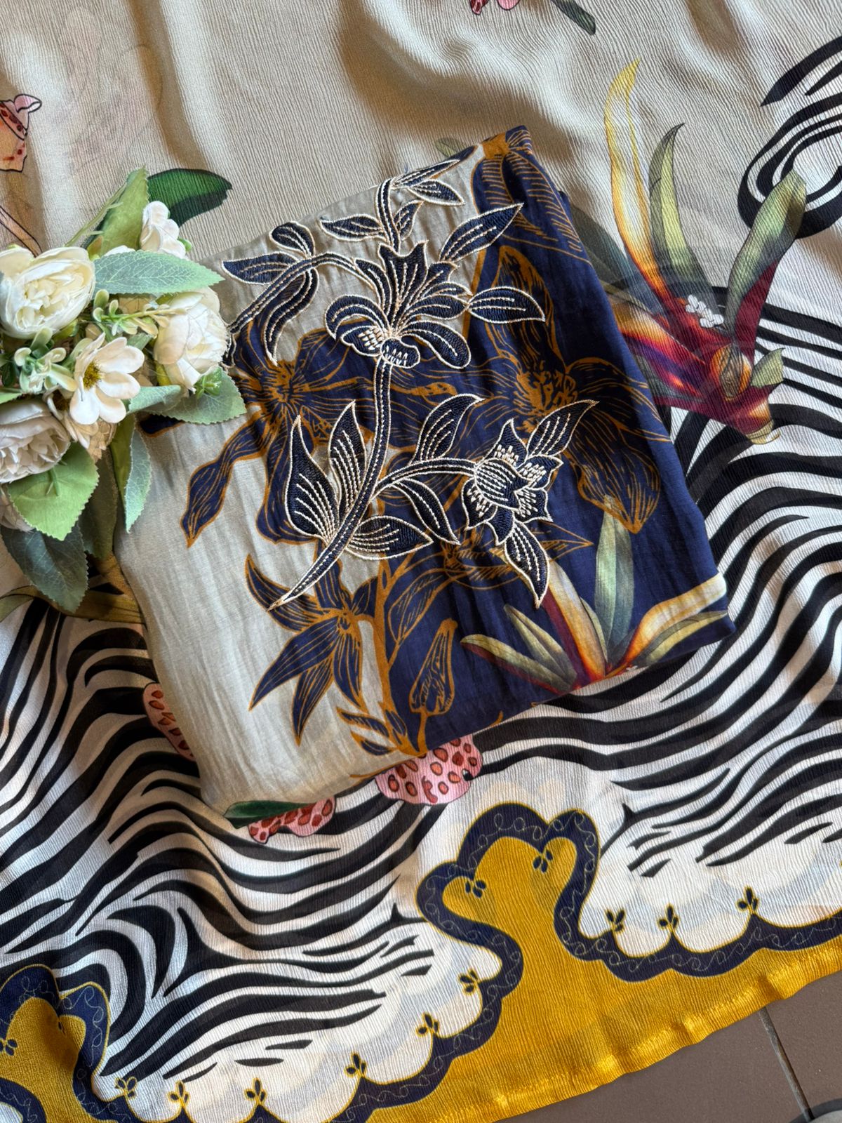 Pure muslin digital printed suit