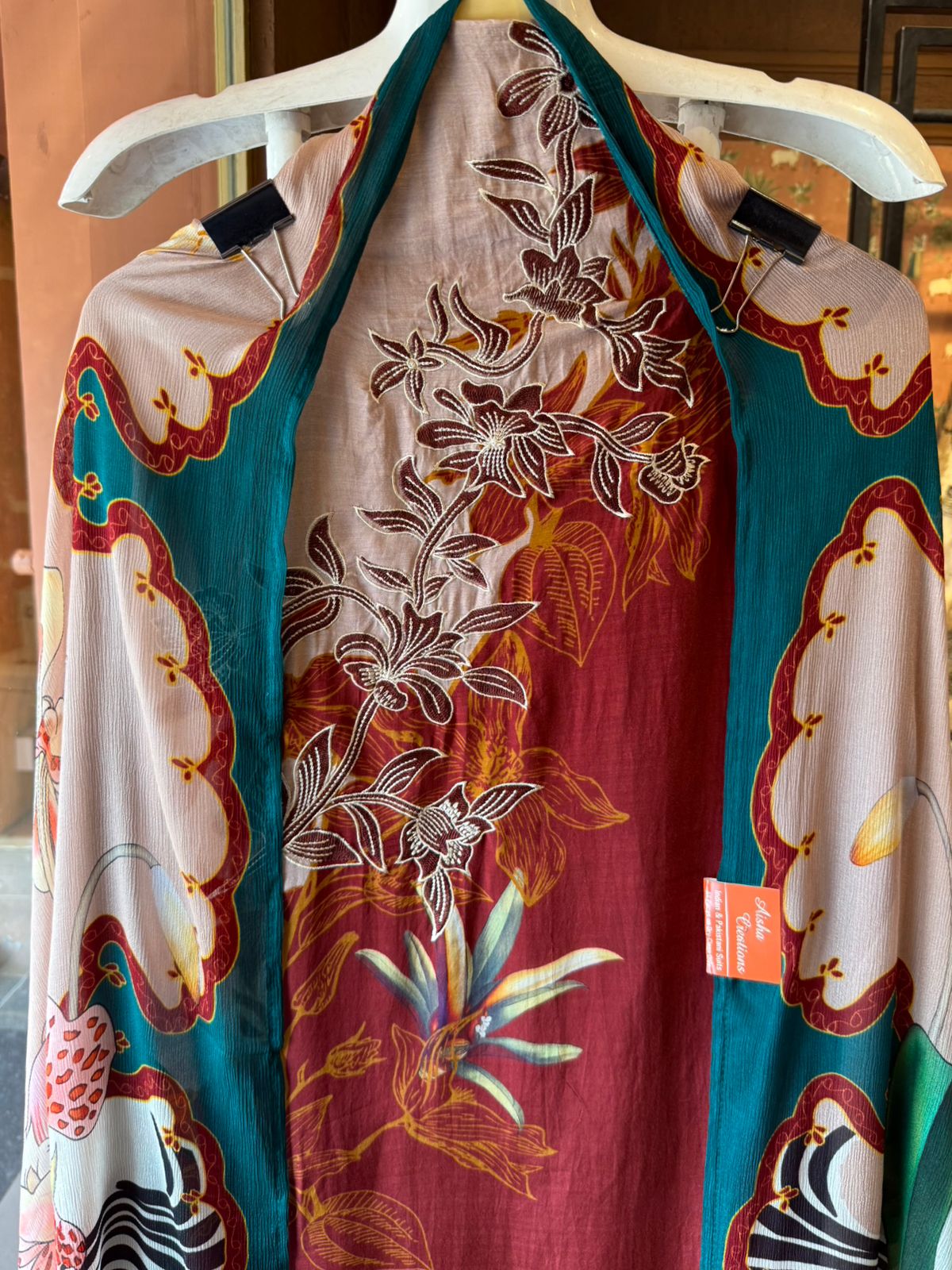 Pure muslin digital printed suit