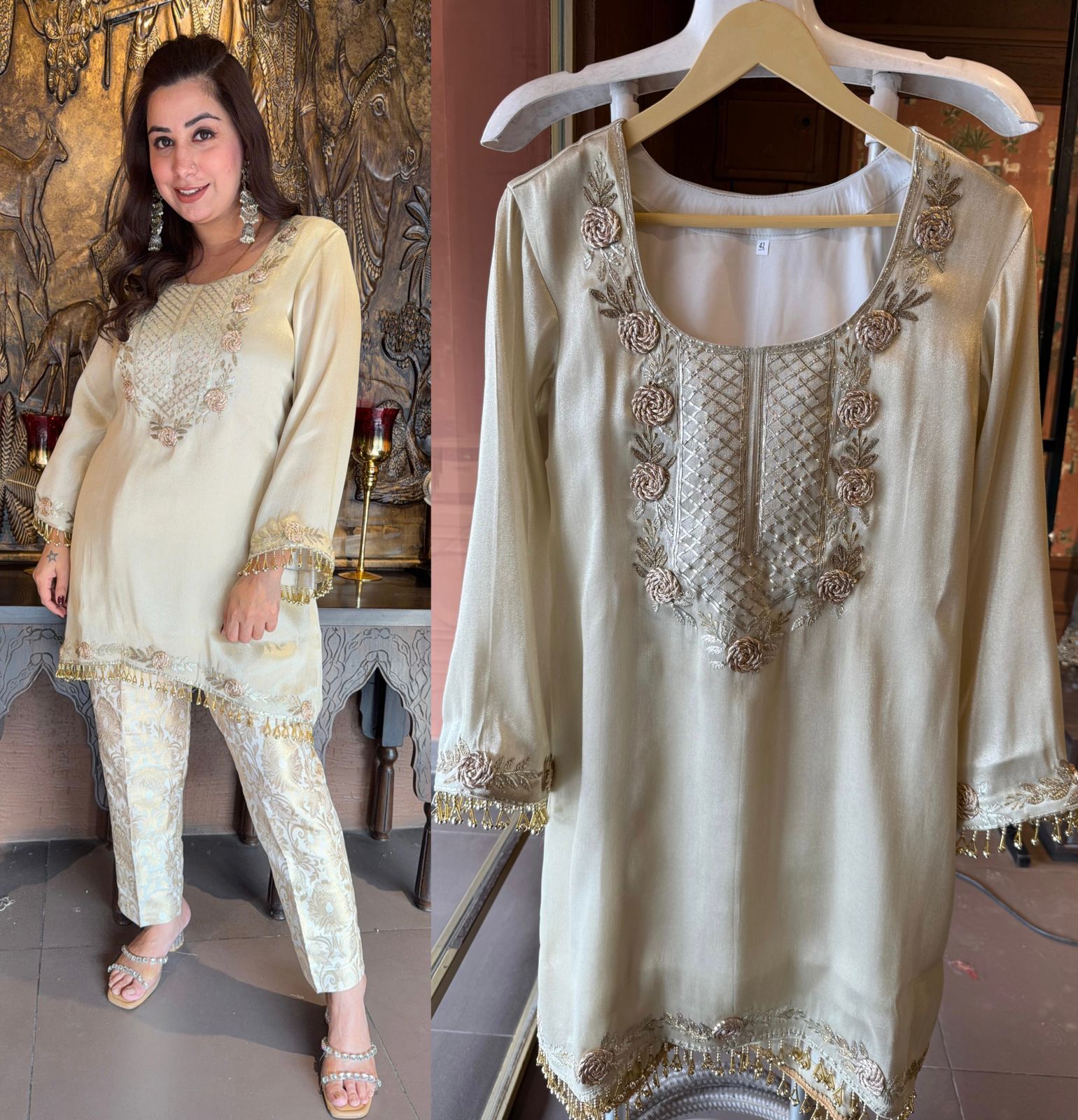 Elegant Embroidered Coord Set