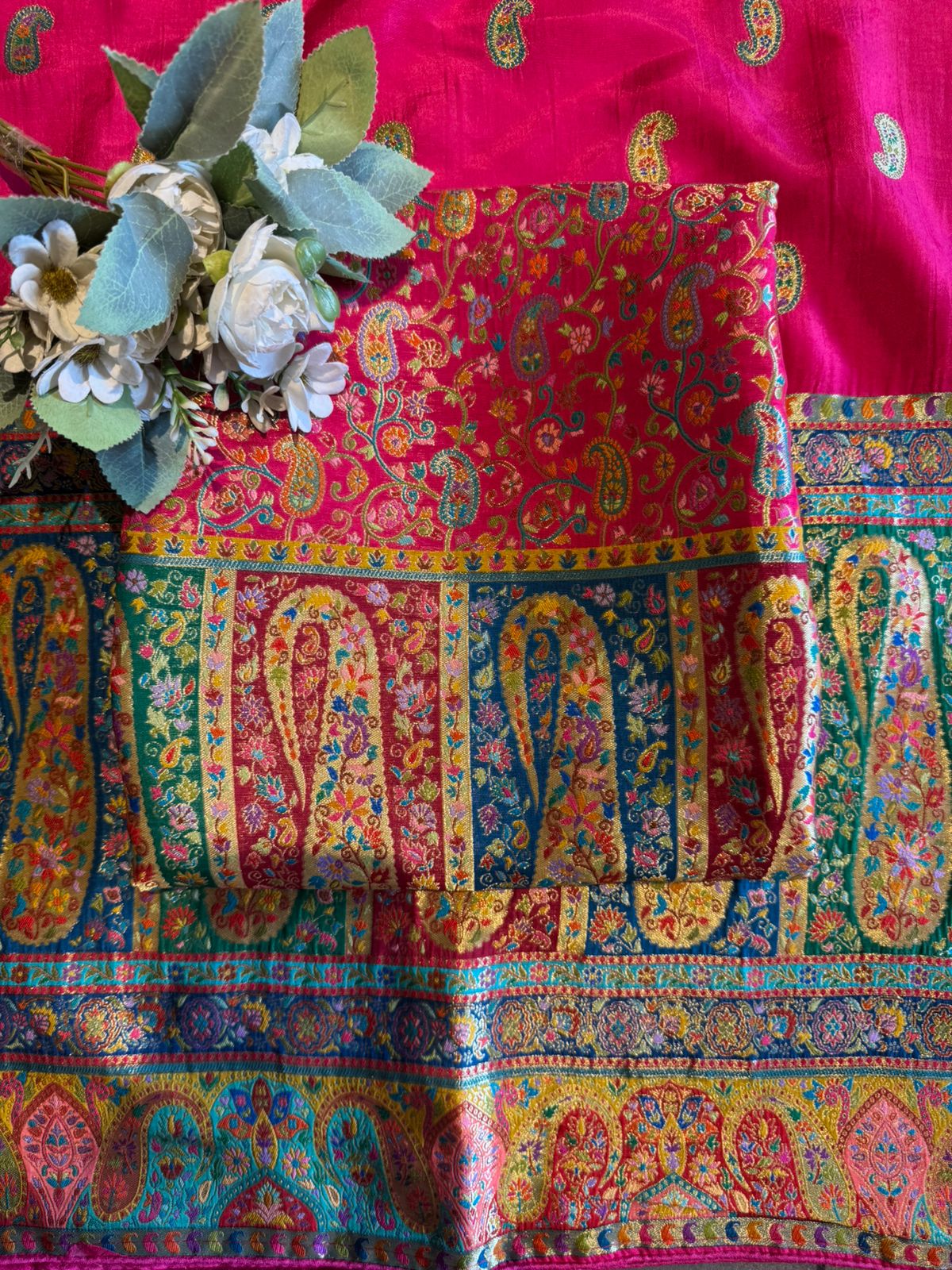 Luxury Banarasi Jacquard Unstitched Suit