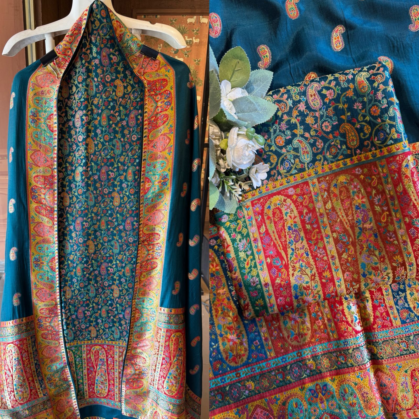 Luxury Banarasi Jacquard Unstitched Suit