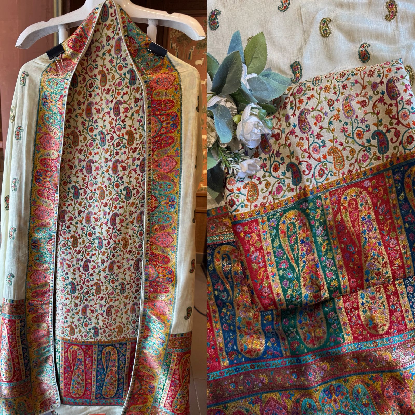 Luxury Banarasi Jacquard Unstitched Suit