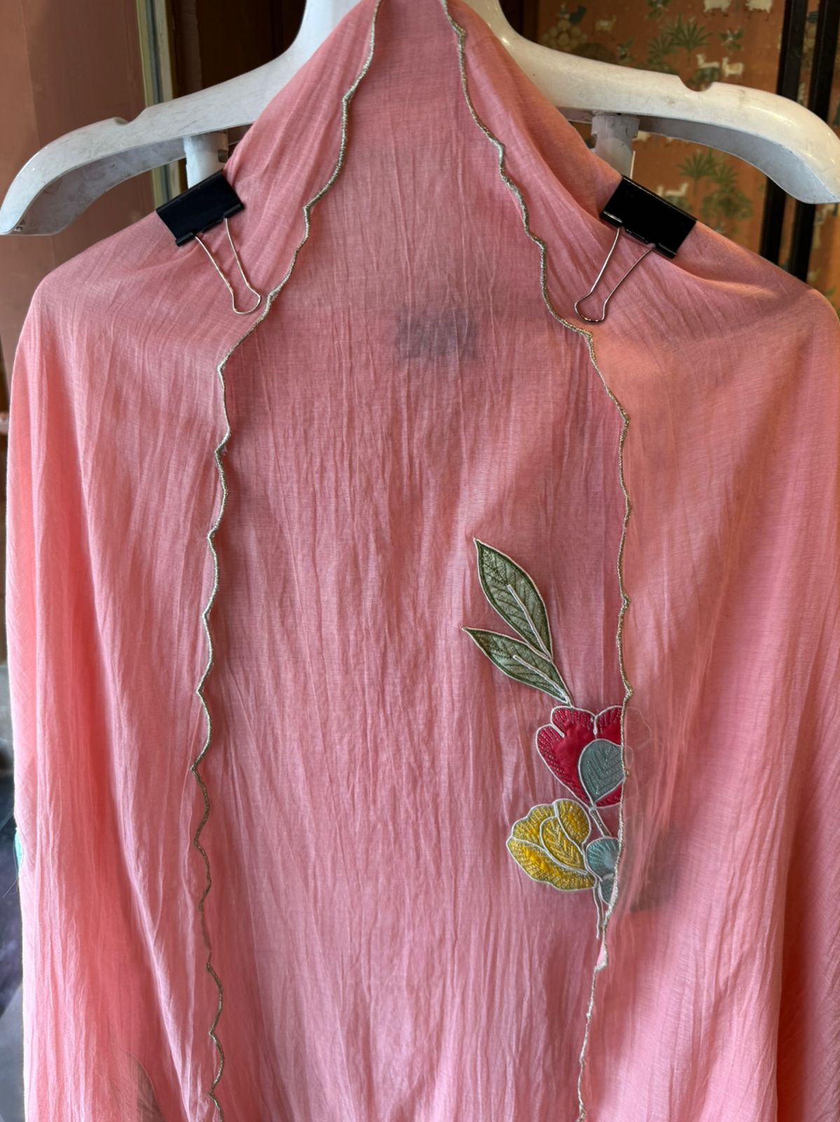 Floral & Bird Appliqué Mul Suit