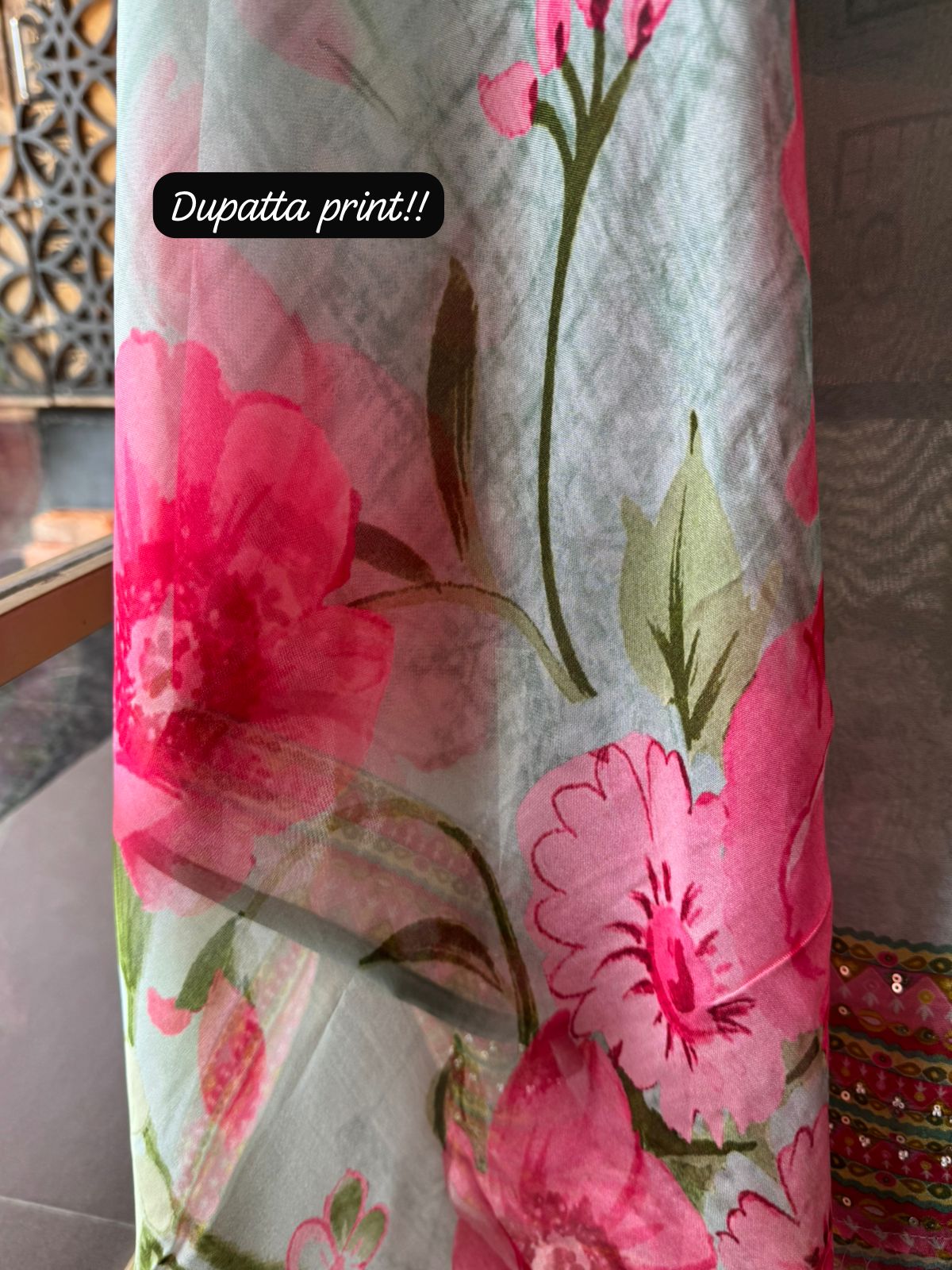 Organza Unstitched Suit