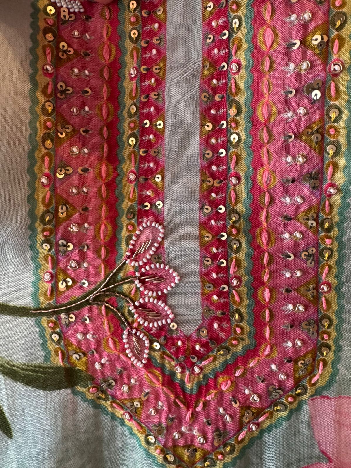 Organza Unstitched Suit