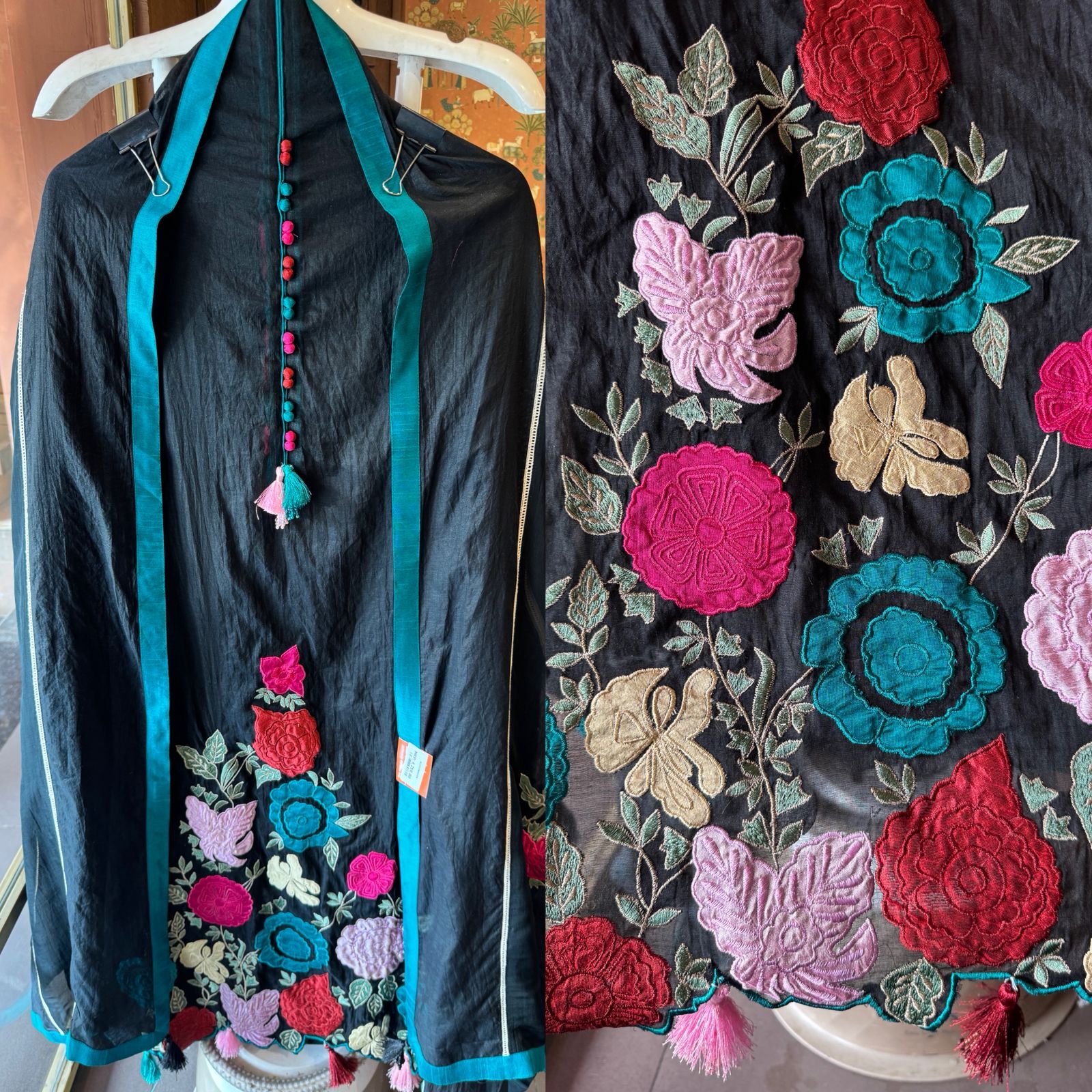 Soft Sheen Summer Mul Cotton Appliqué Suit