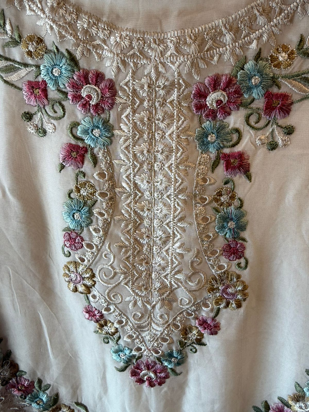 Soft organza Unstitched Shirt
