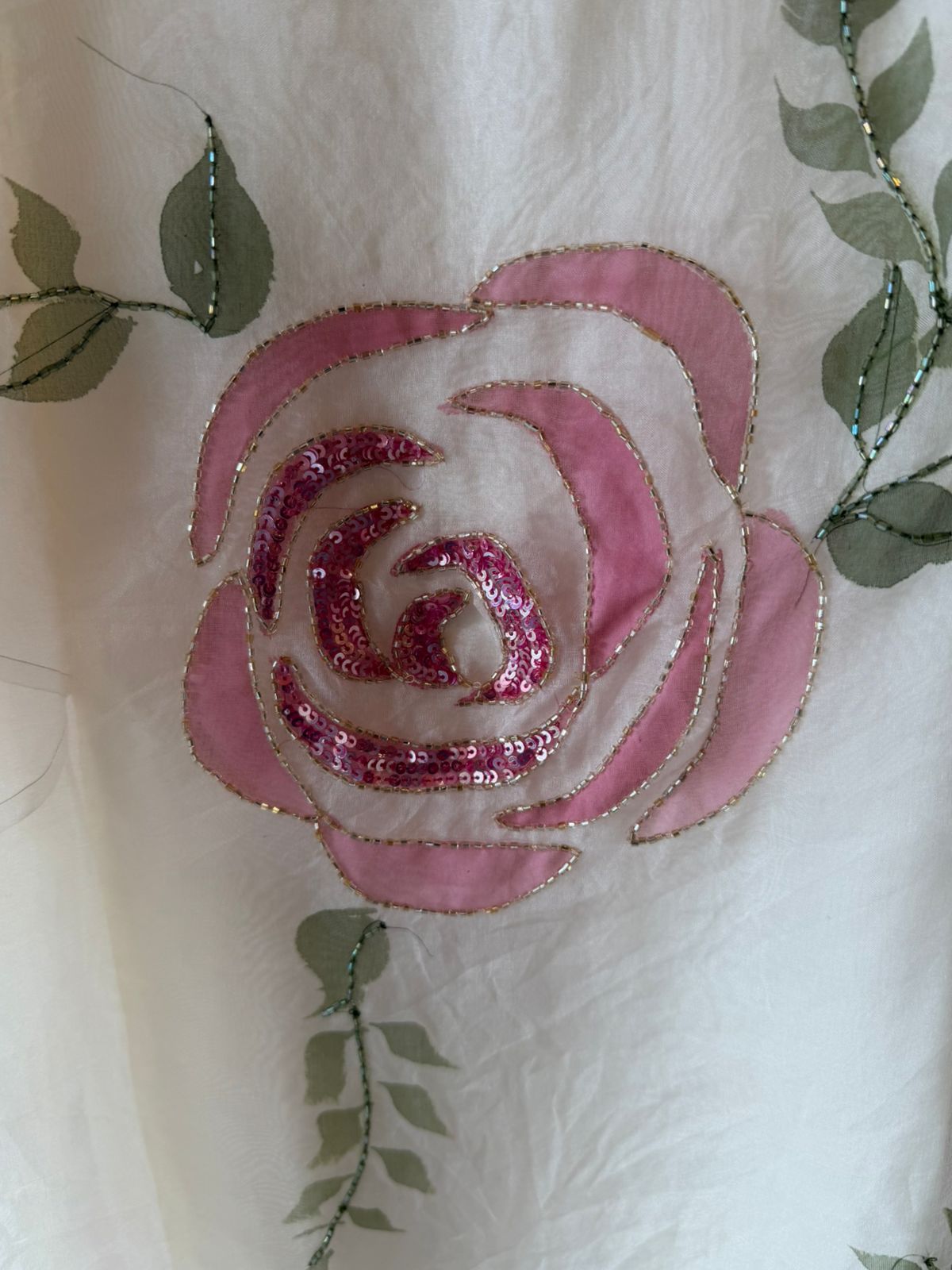 Blush Rose Élan 3D Floral Organza Ensemble
