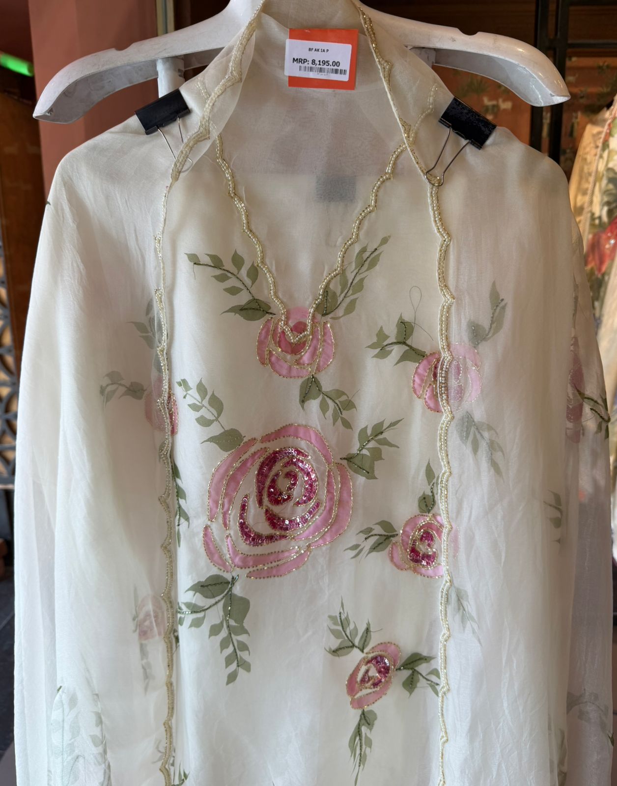 Blush Rose Élan 3D Floral Organza Ensemble