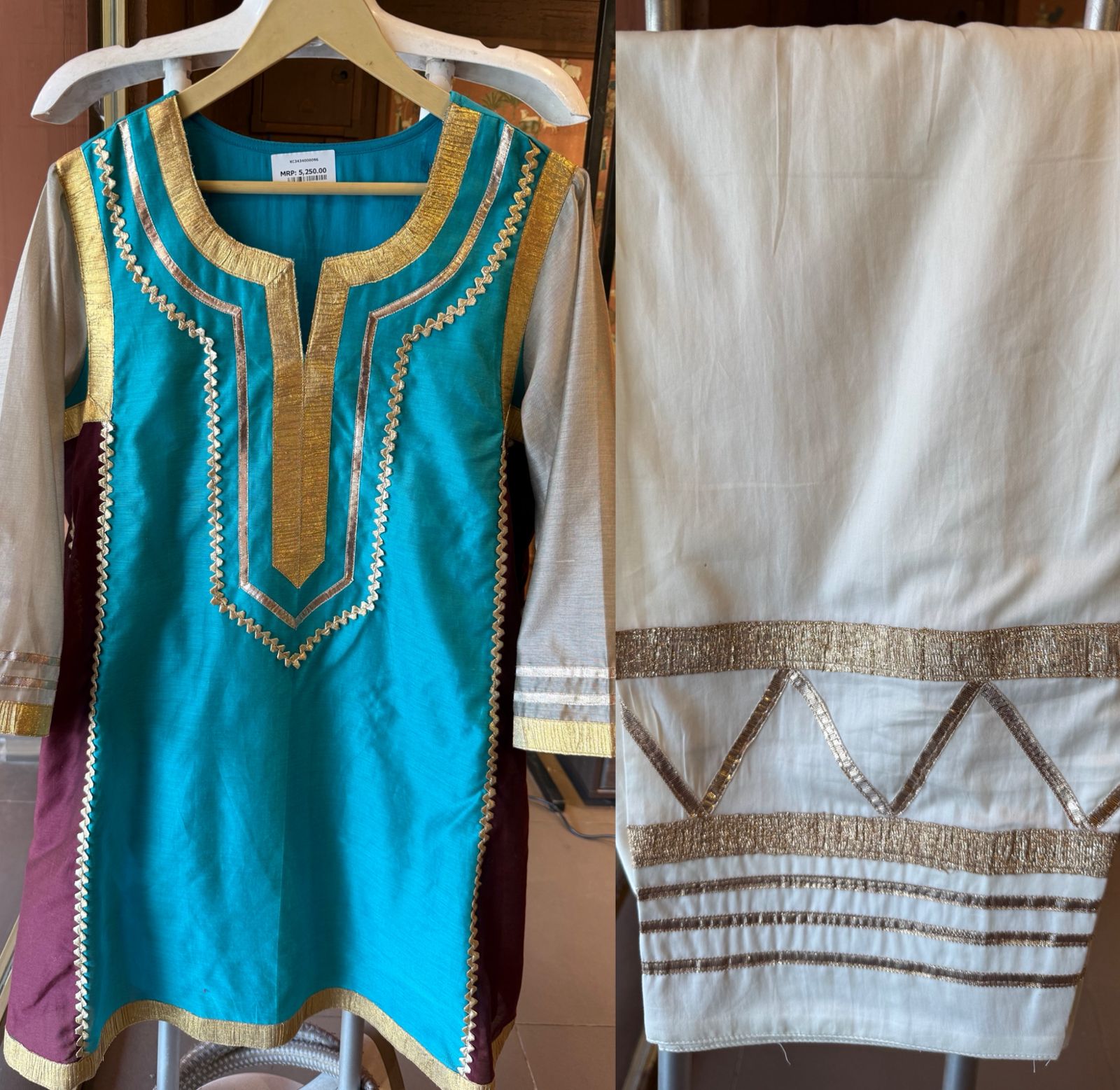 Celebrity Inspired Pure Chanderi Elegance Festive Luxe Kurta